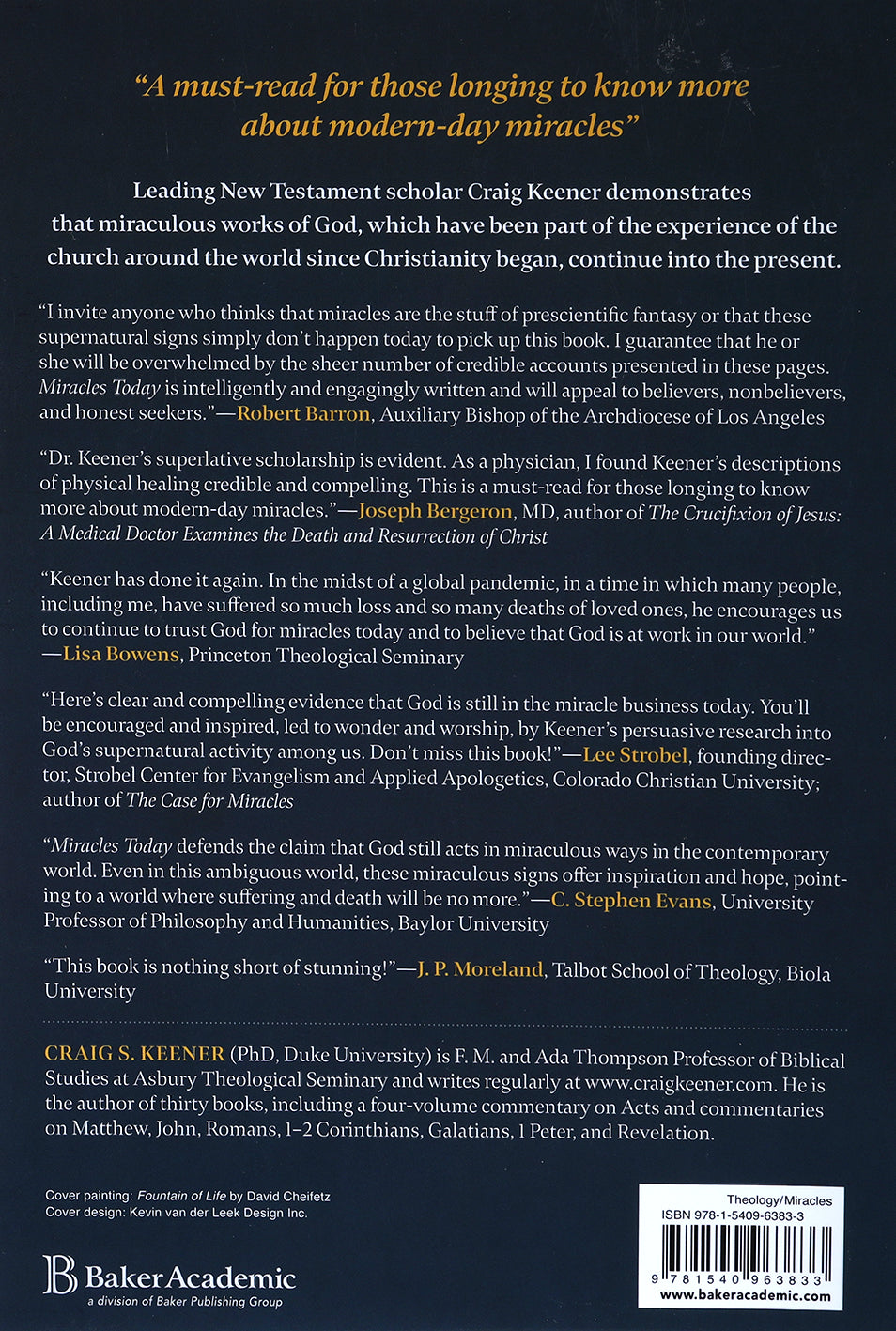 Miracles Today: The Supernatural Work of God in the Modern World
