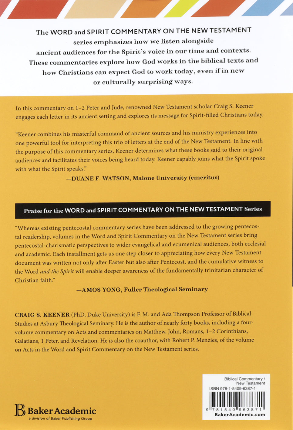 1-2 Peter, Jude (Word and Spirit Commentary on the New Testament Series)
