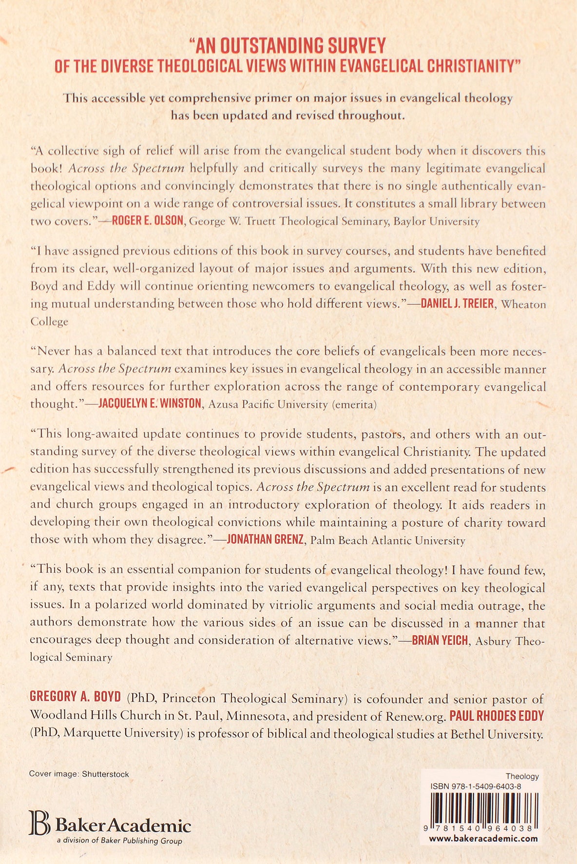 Across the Spectrum: Understanding Issues in Evangelical Theology (3rd Edition)