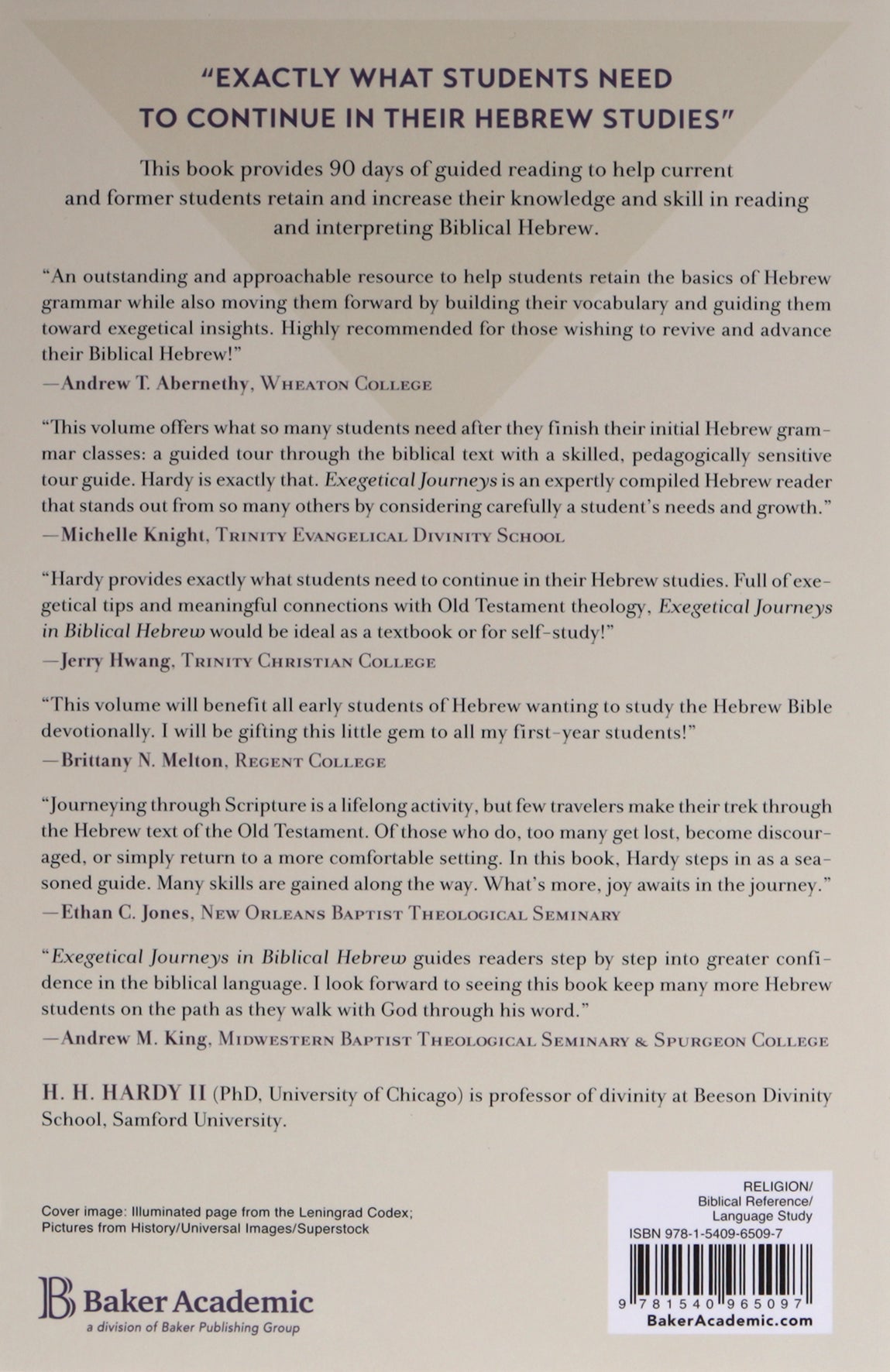 Exegetical Journeys in Biblical Hebrew: 90 Days of Guided Reading