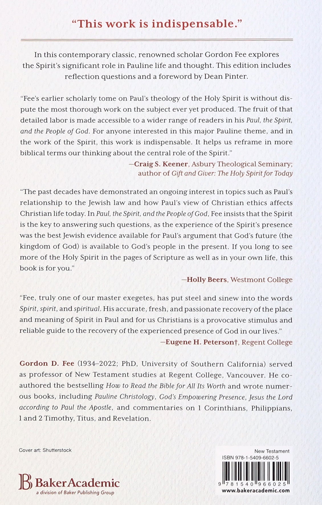 Paul, the Spirit, and the People of God