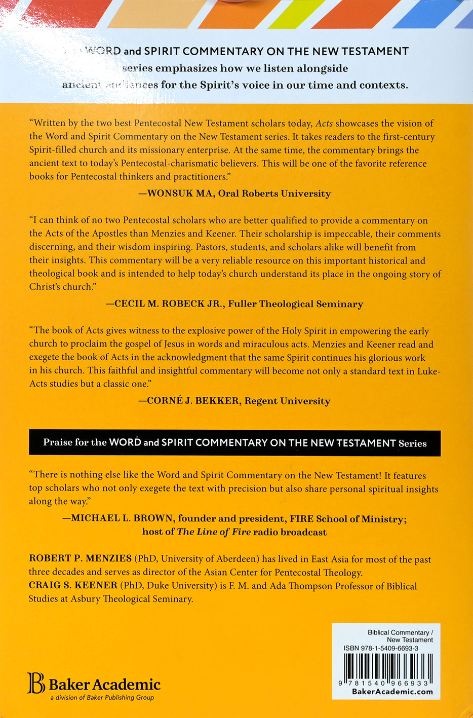 Acts (Word and Spirit Commentary on the New Testament Series)