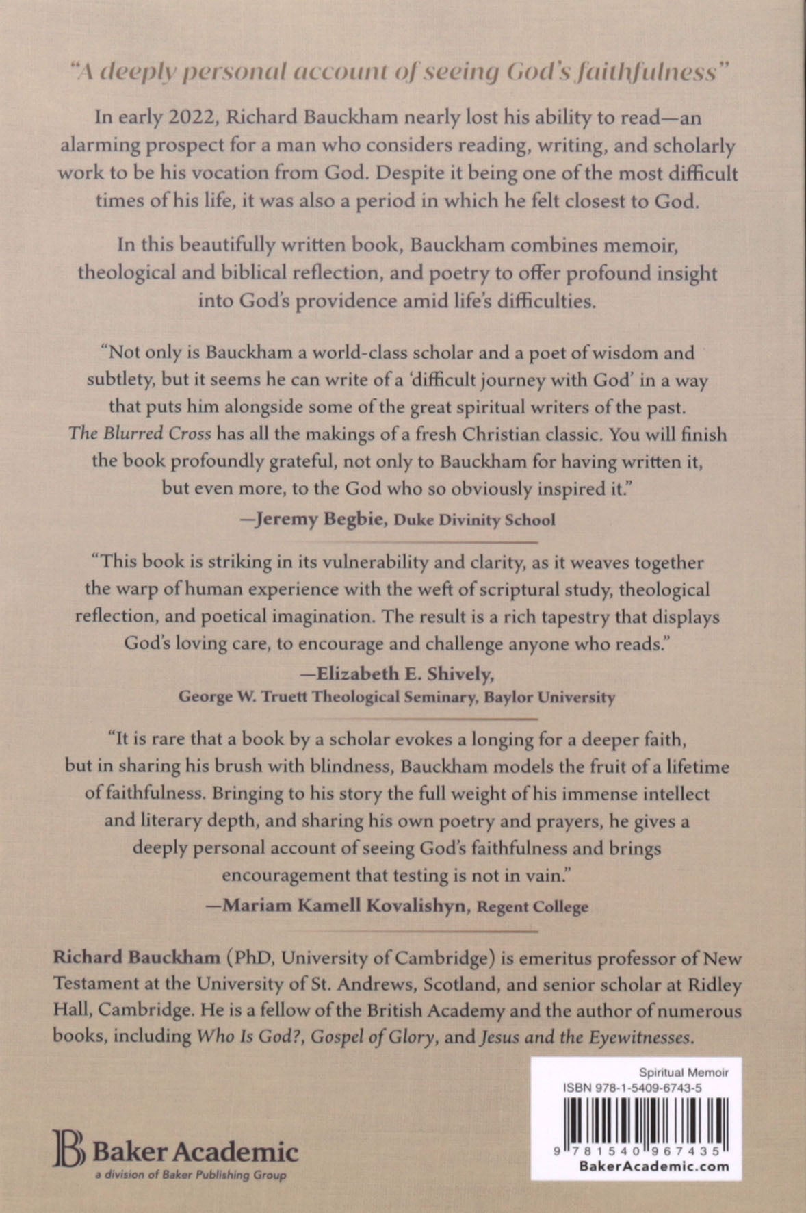 The Blurred Cross: A Writer's Difficult Journey with God