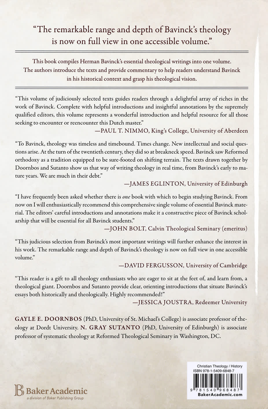 The Essential Herman Bavinck: A Reader and Commentary