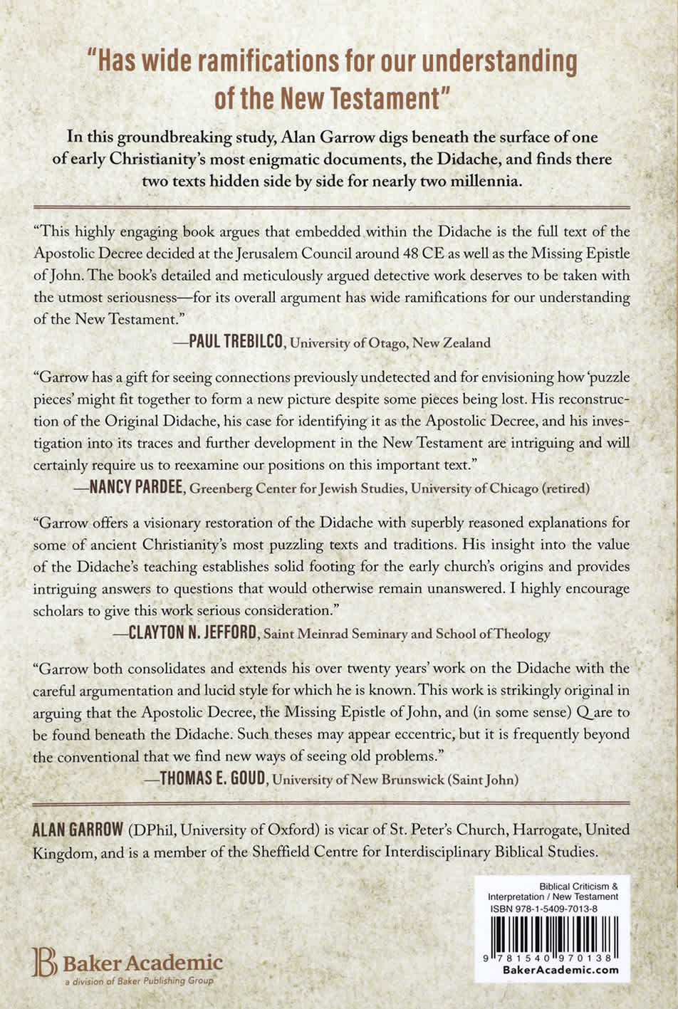 The Didache Discoveries: Recovering the Apostolic Decree and the Missing Epistle of John