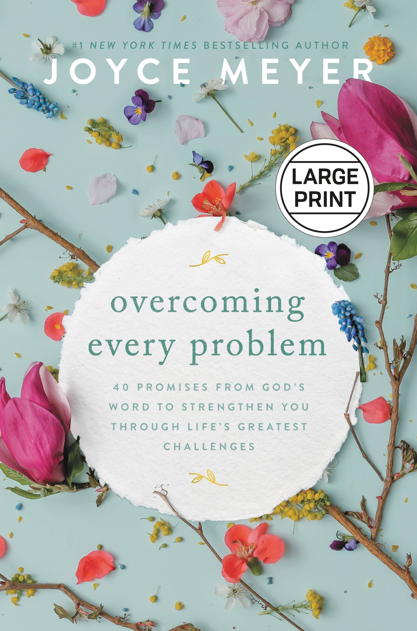 Overcoming Every Problem: 40 Promises From God's Word to Strengthen You Through Life's Greatest Challenges (Large Print)