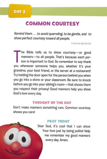 God Cares for Me: 365 Daily Devos for Girls (Veggie Tales Series)