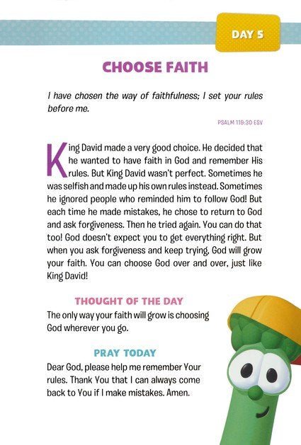 God Cares for Me: 365 Daily Devos for Girls (Veggie Tales Series)