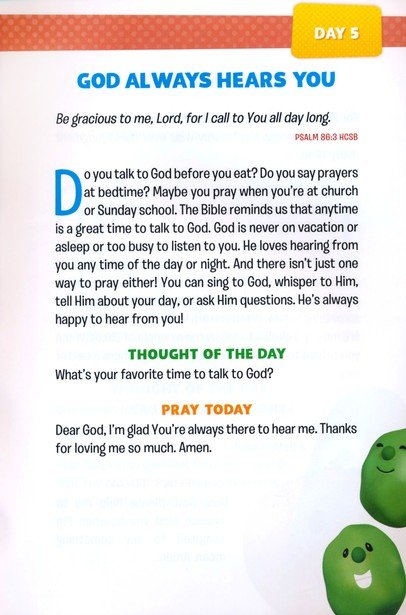 God Cares for Me: 365 Daily Devos for Boys (Veggie Tales Series)