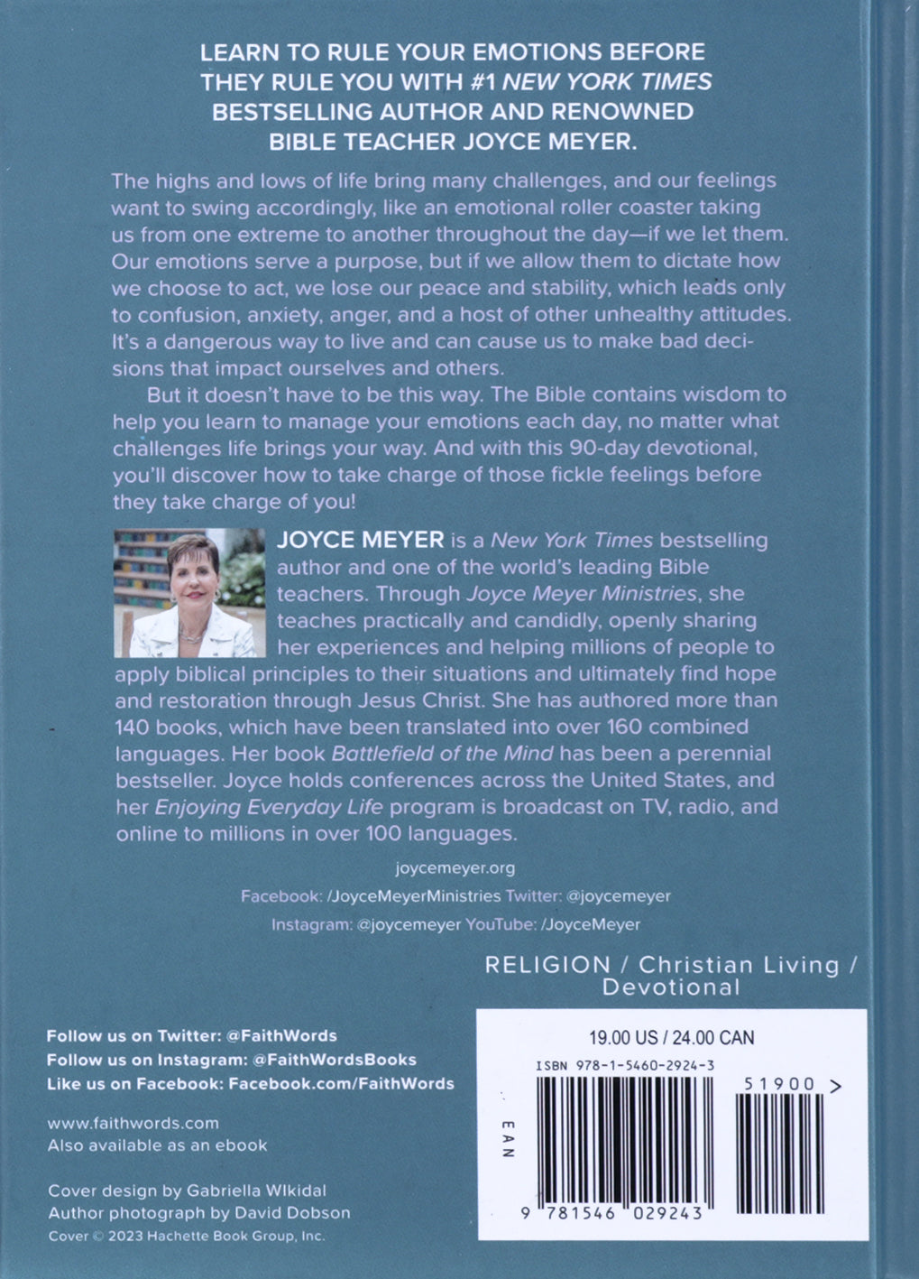 Managing Your Emotions: Daily Wisdom For Remaining Stable in An Unstable World, a 90 Day Devotional