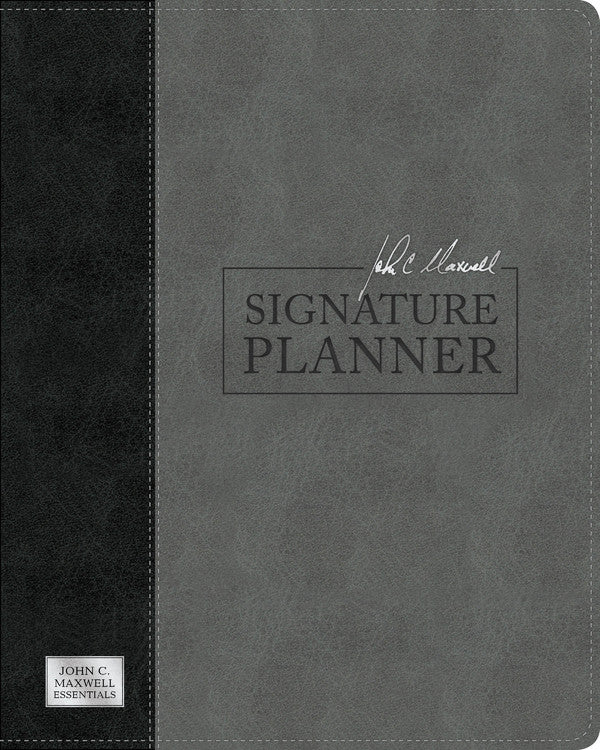 Undated Diary/Planner: John C. Maxwell Signature Planner Gray/Black