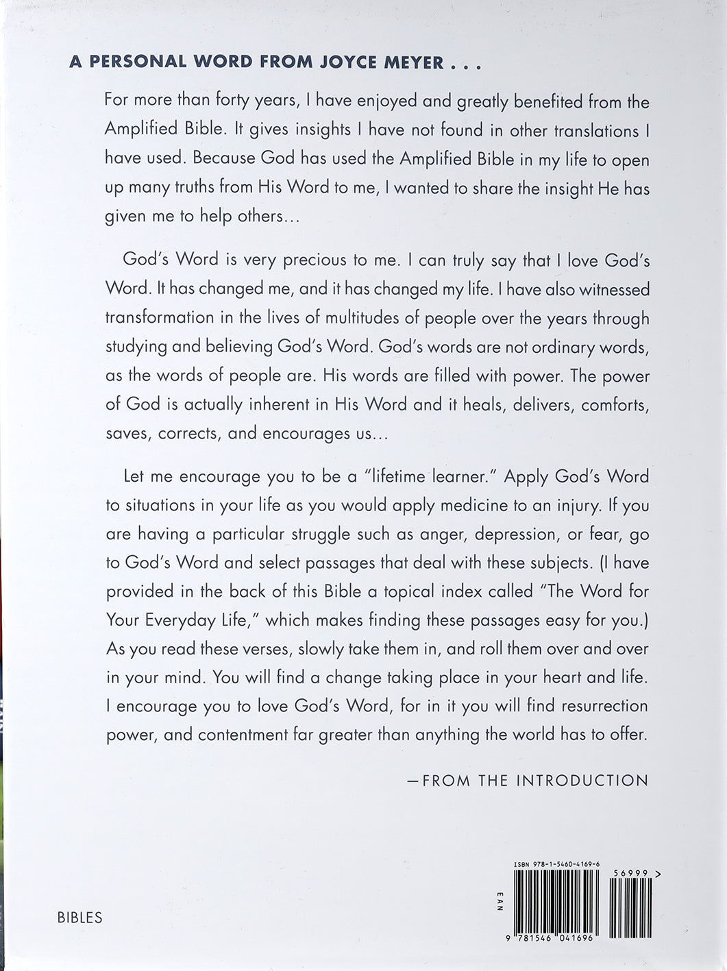Amplified The Everyday Life Bible Large Print (Black Letter Edition)