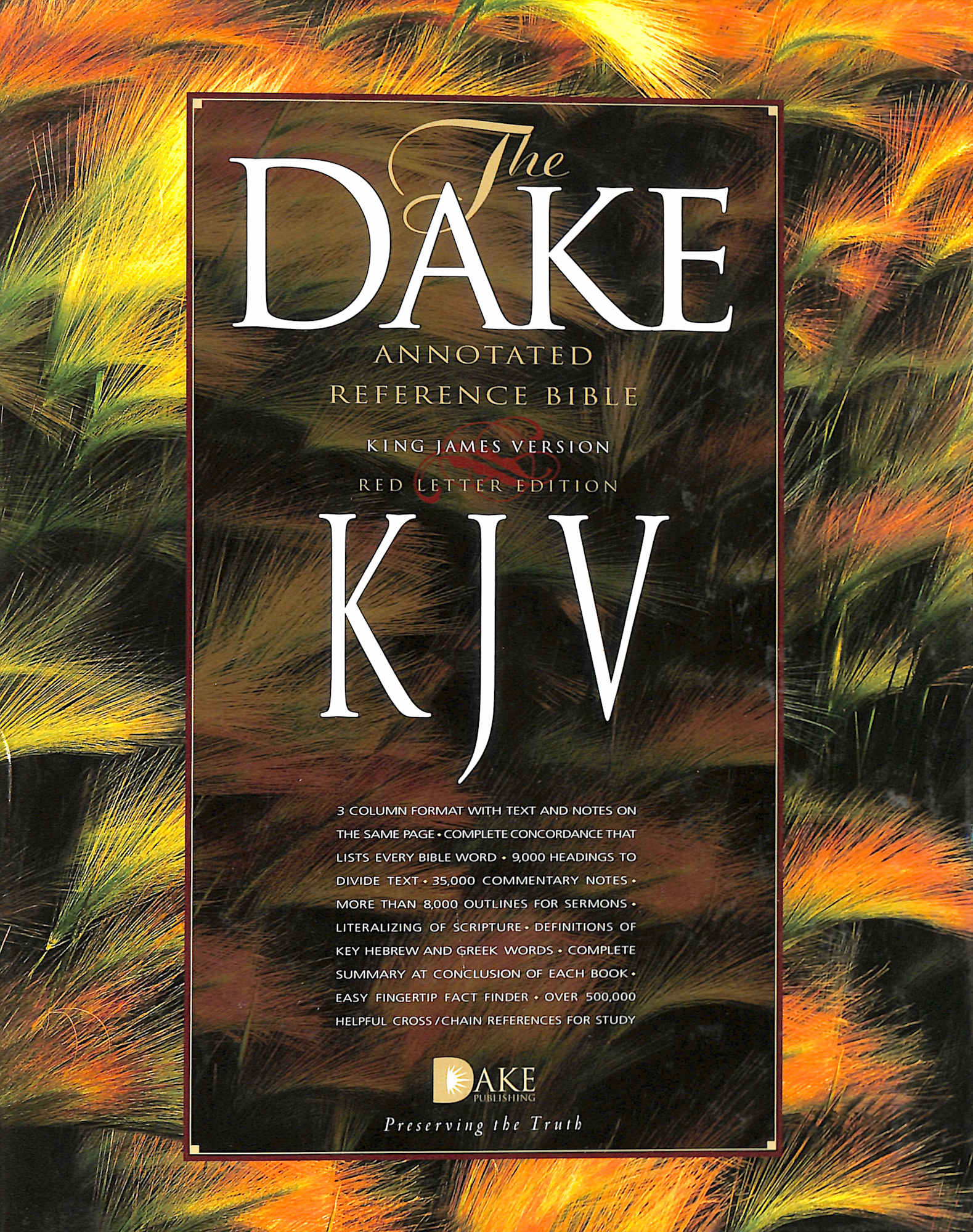 KJV Dake's Annotated 3 Column Reference Bible Black