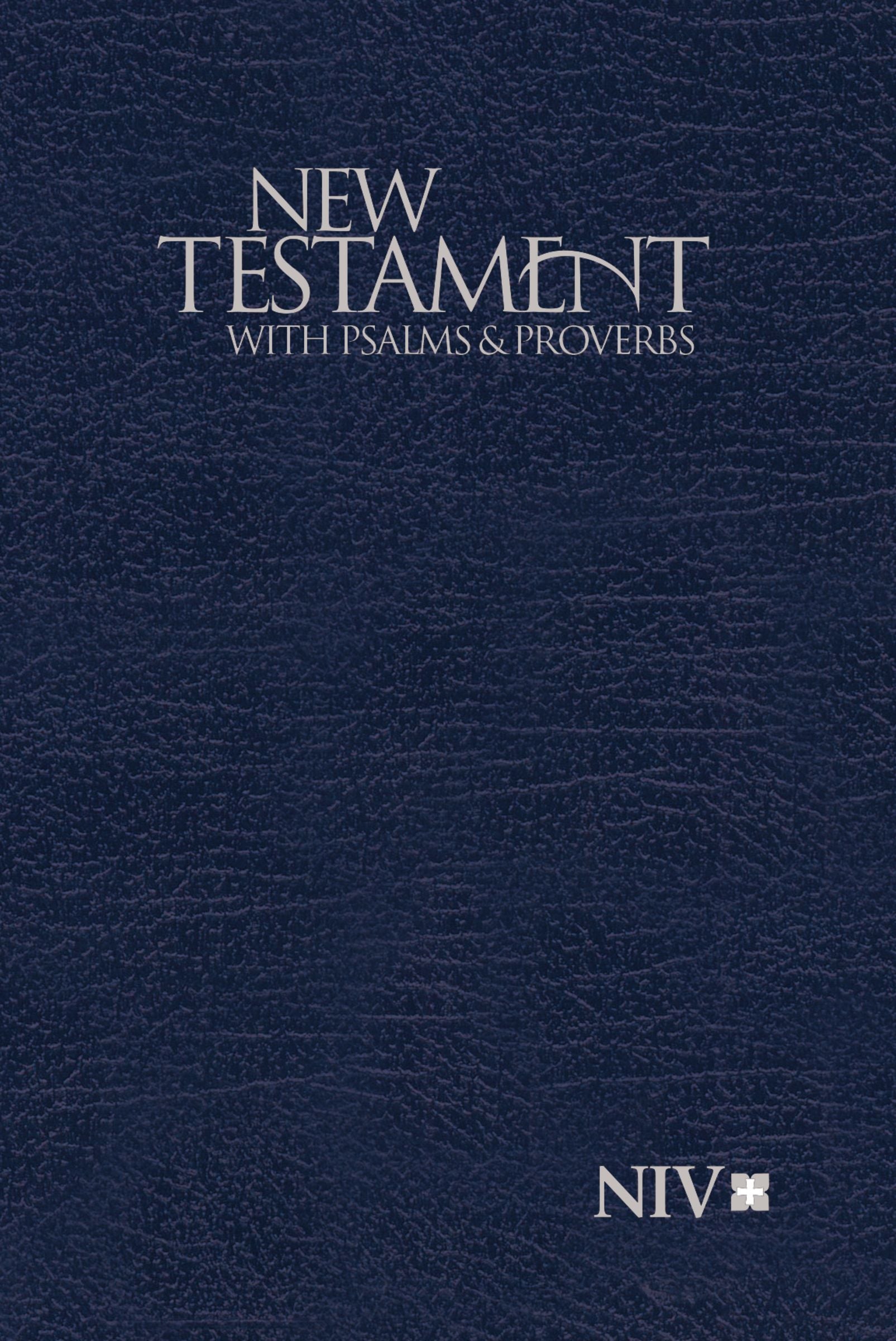 NIV Pocket New Testament With Psalms and Proverbs Blue (Black Letter Edition)
