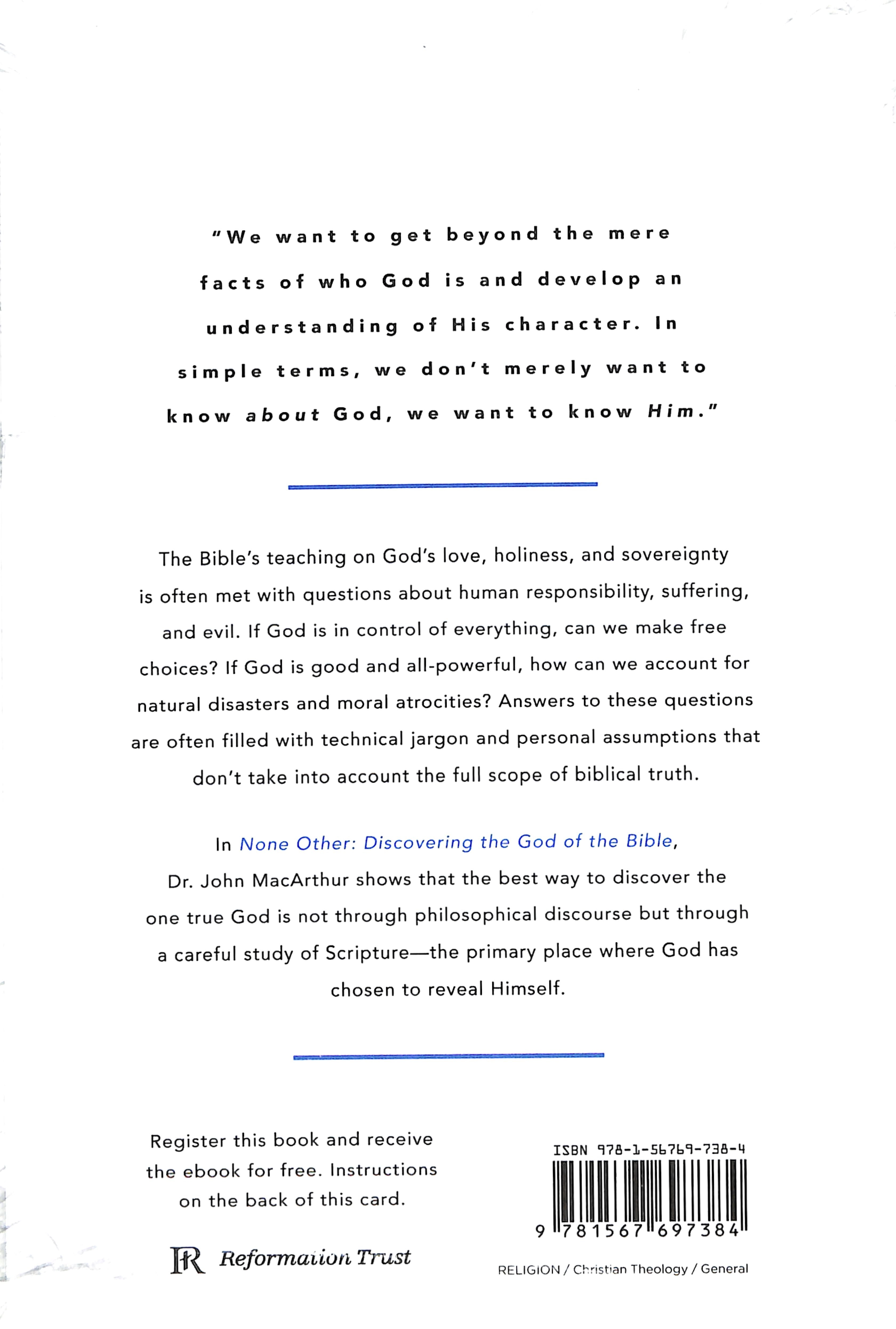 None Other: Discovering the God of the Bible
