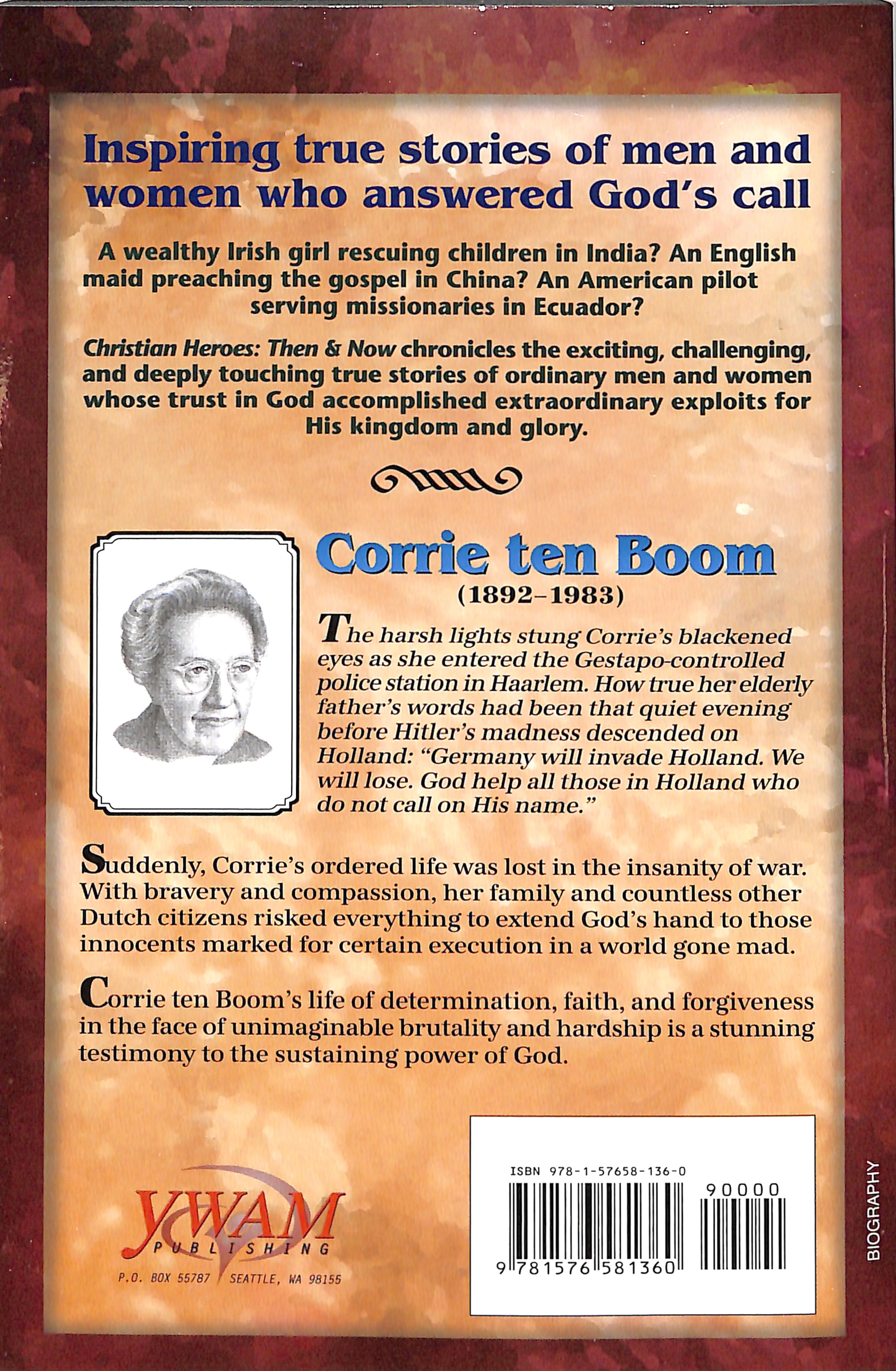 Corrie Ten Boom - Keeper of the Angels Den (Christian Heroes Then & Now Series)