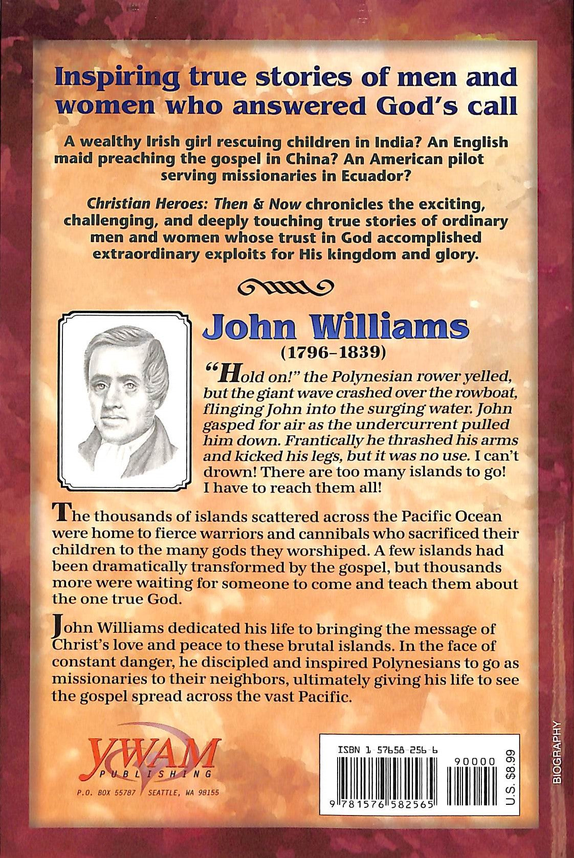 John Williams (Christian Heroes Then & Now Series)