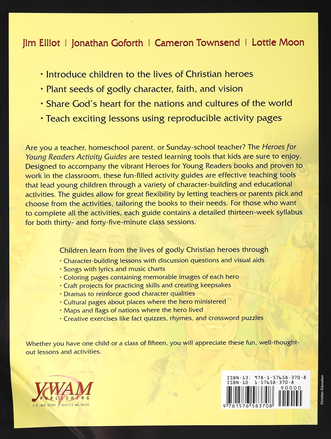 Activity Guide Books 13-16 (Heroes For Young Readers Series)