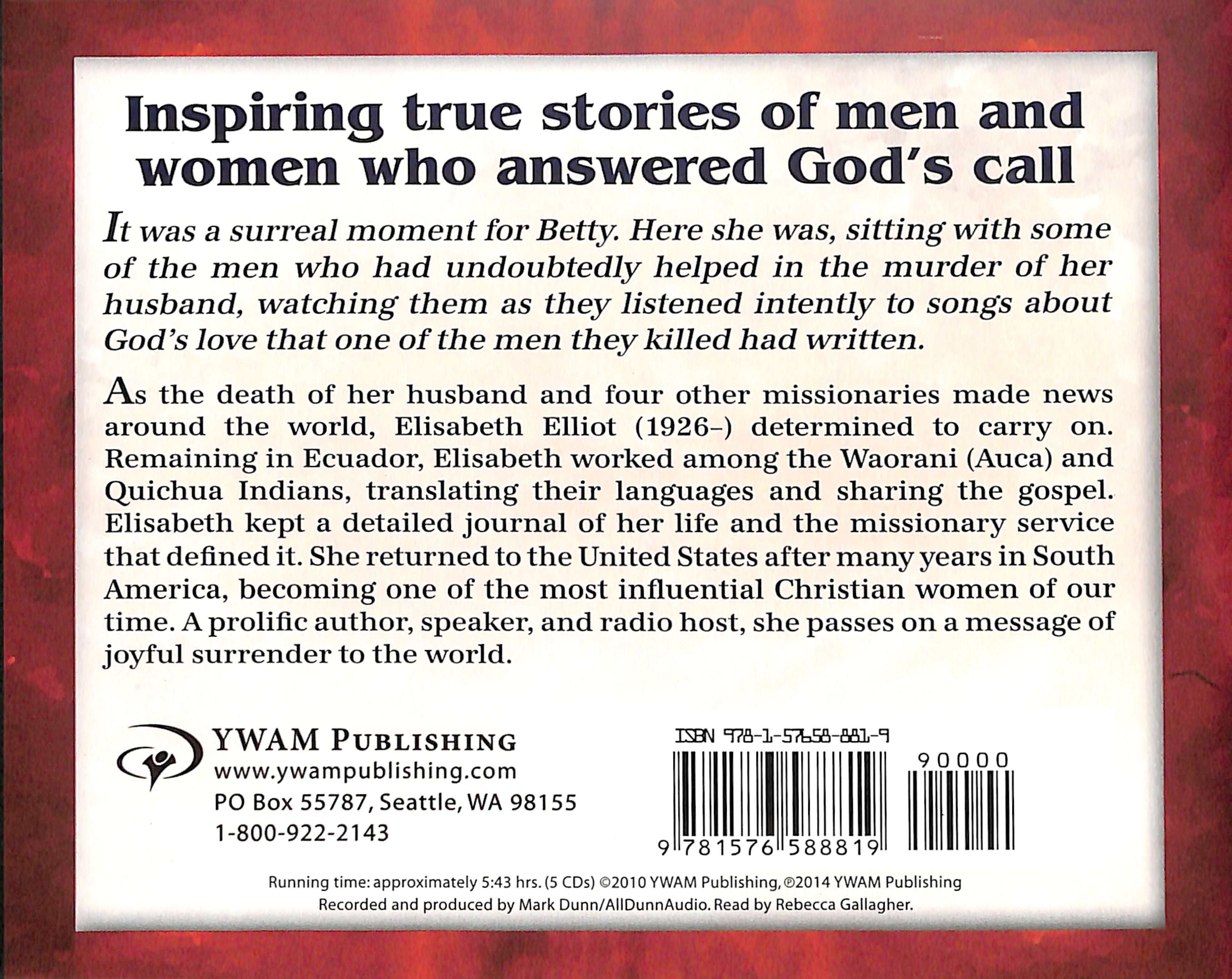 Elisabeth Elliot - Joyful Surrender (Unabridged, 5 CDS) (Christian Heroes Then & Now Audio Series)