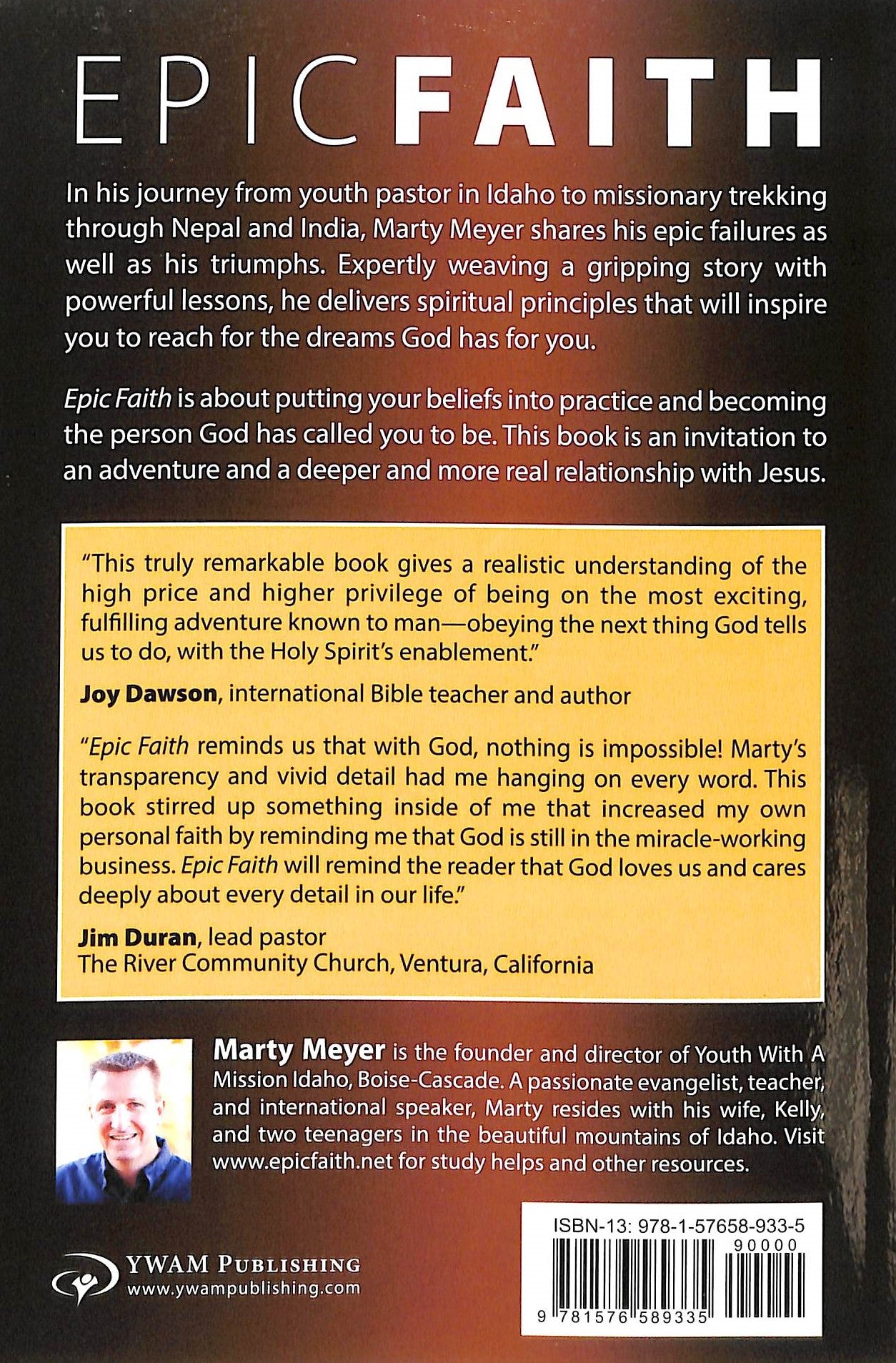 Epic Faith: Rooted in the Word, Voice, and Character of God