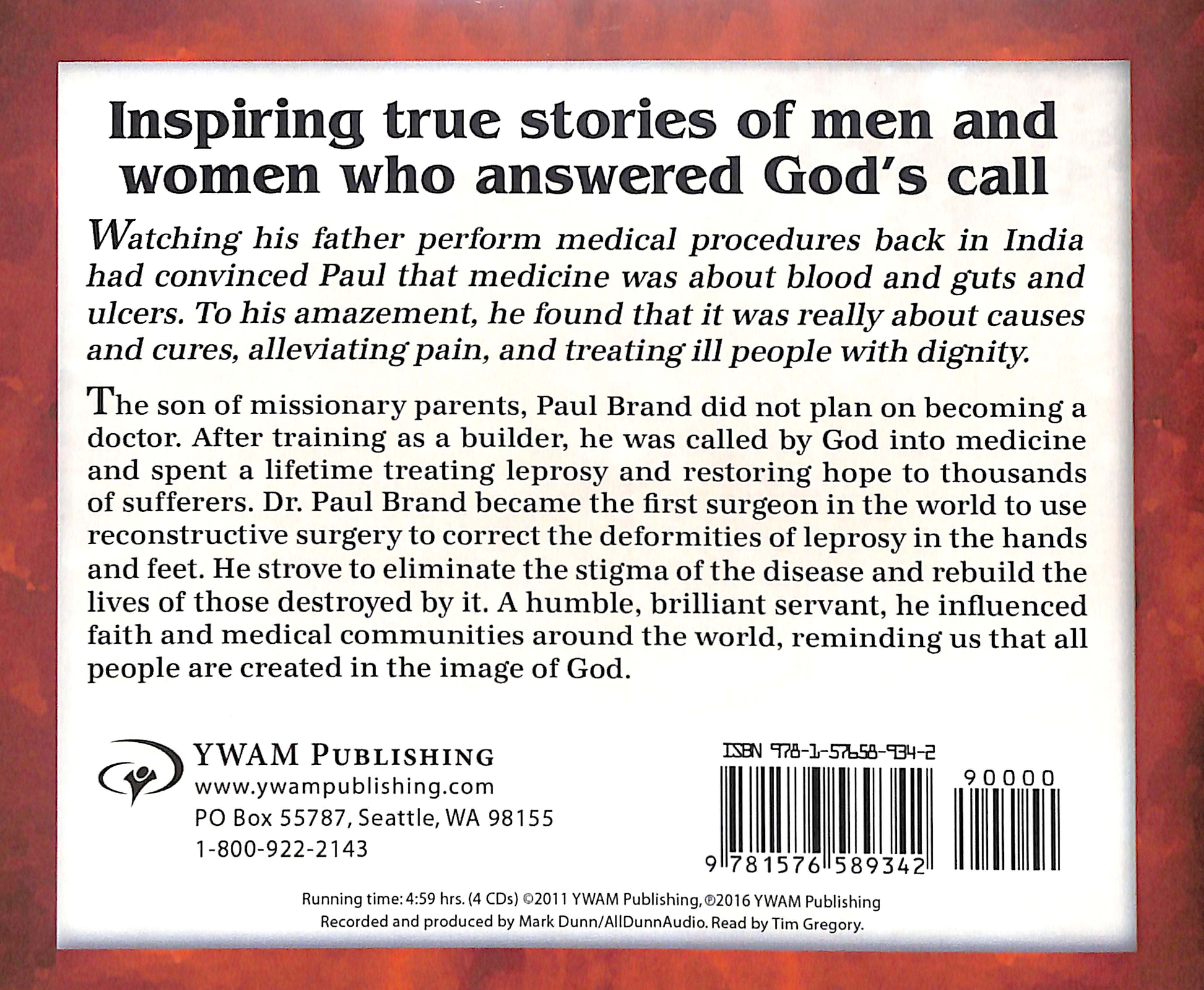 Paul Brand - Helping Hands (Unabridged, 5 CDS) (Christian Heroes Then & Now Audio Series)