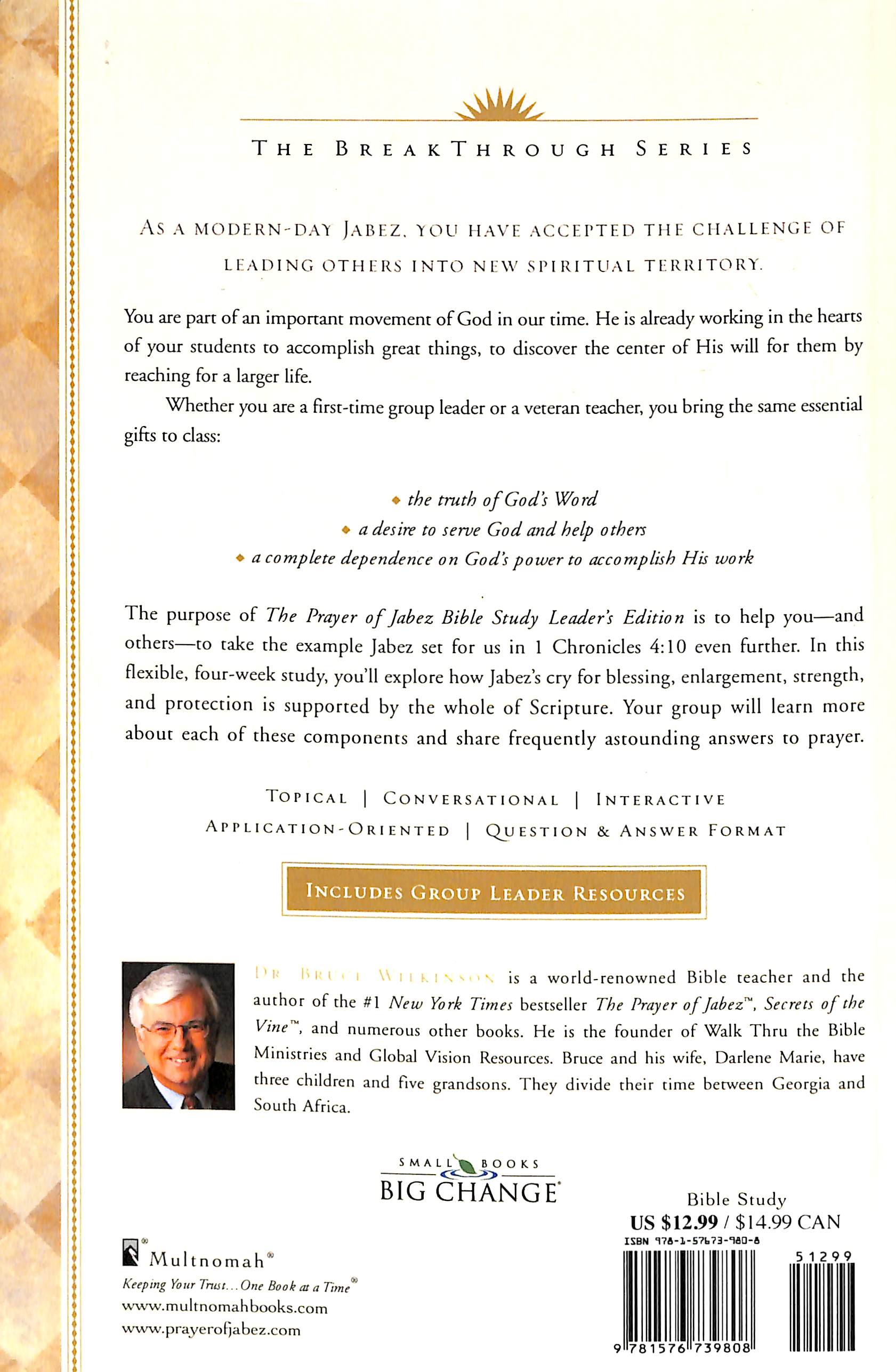 The Bth #01: Prayer of Jabez (Leaders Guide) (#01 in Unknown Series)