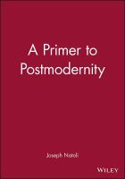 A Primer to Postmodernity