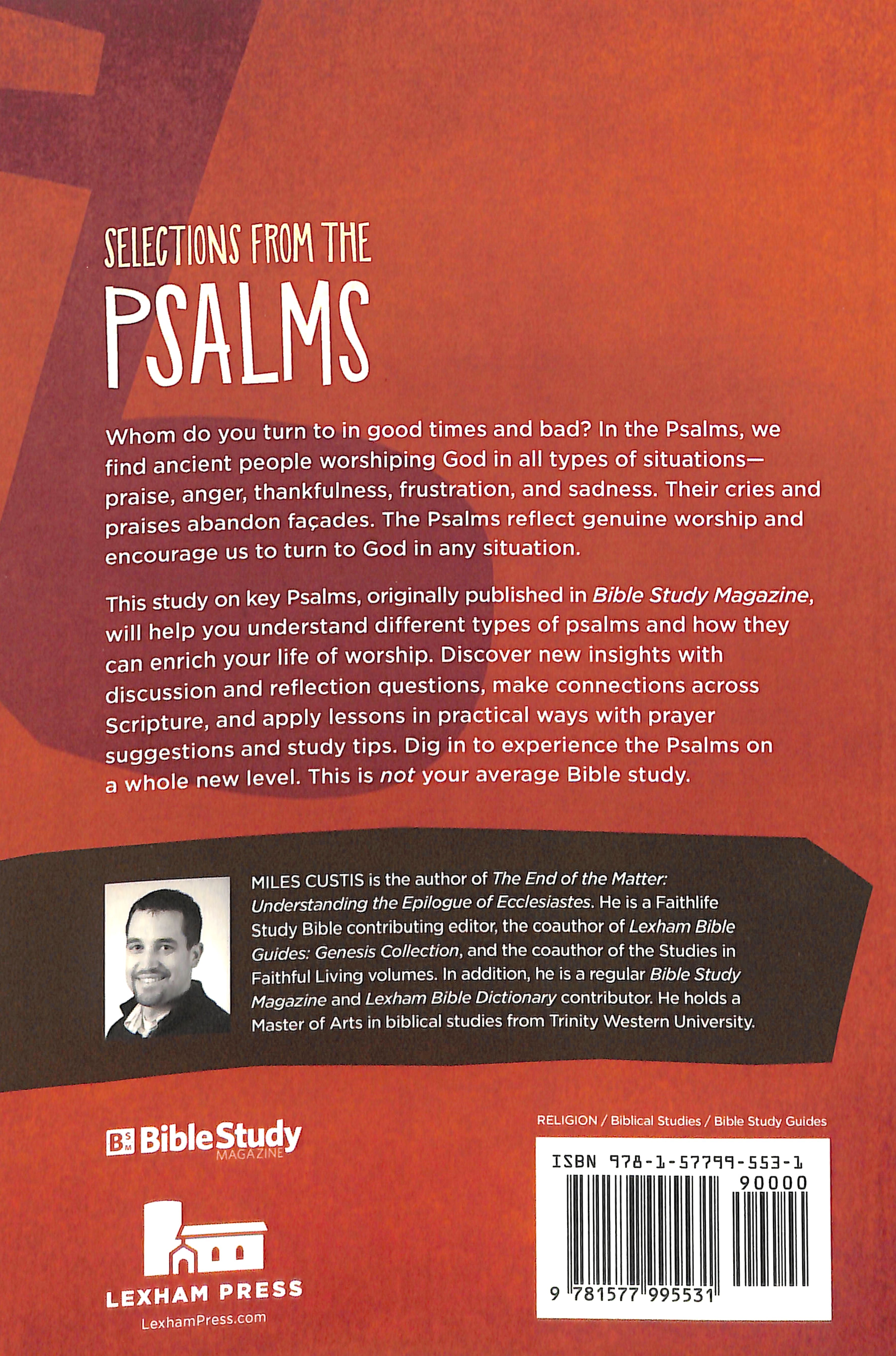 Selections From the Psalms - a Life of Worship (Not Your Average Bible Study Series)