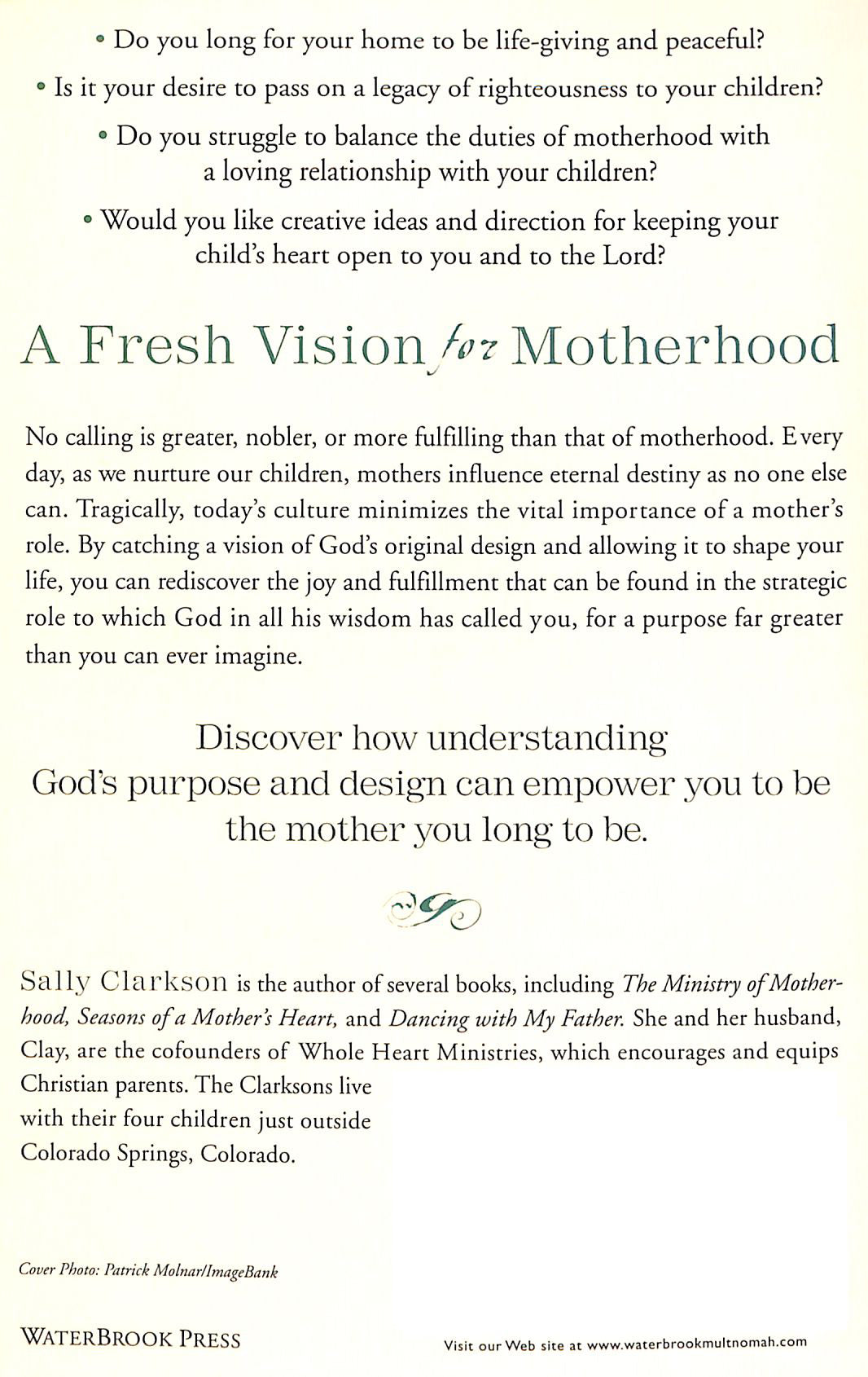 The Mission of Motherhood