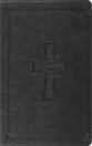 ESV Thinline Bible Charcoal Celtic Cross Design (Red Letter Edition)