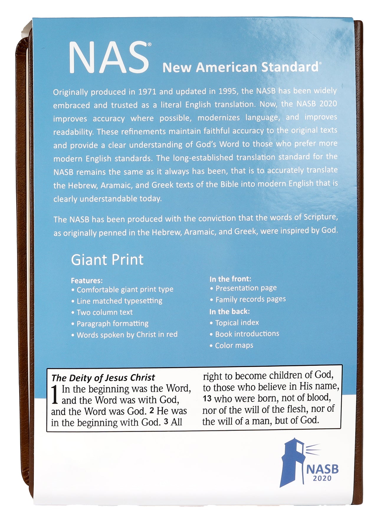 NASB 2020 Giant Print Bible Maroon