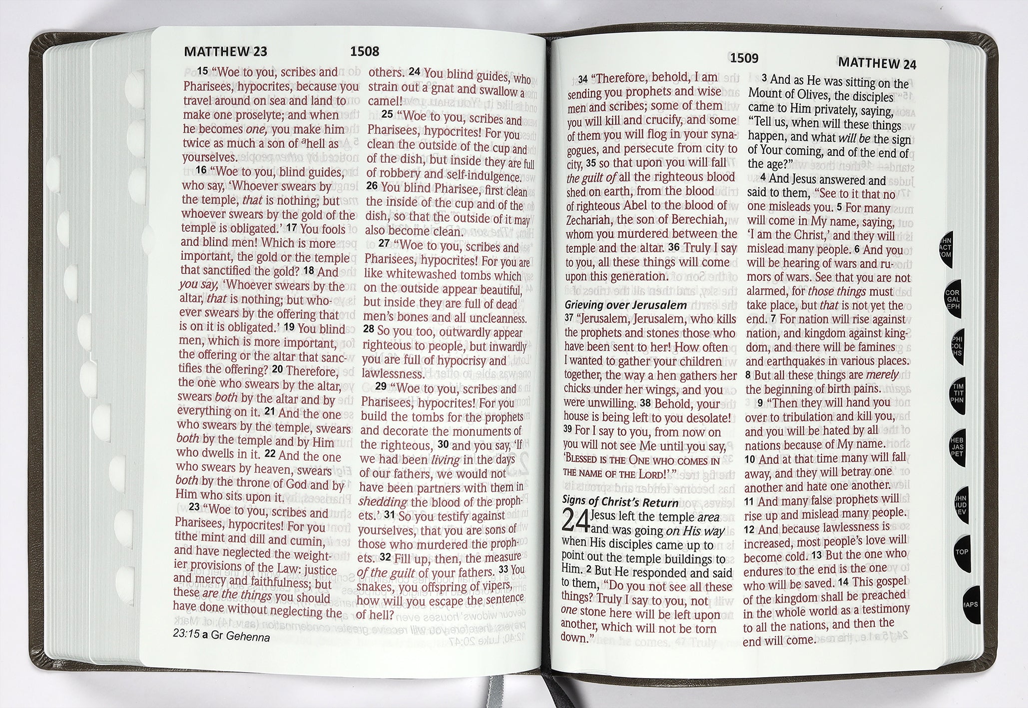 NASB 2020 Giant Print Bible Grey Indexed