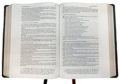 NASB Wide Margin Reference Bible, Maroon (Black Letter Edition)