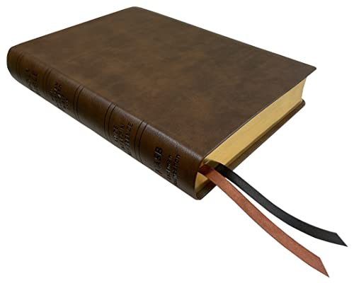 NASB Wide Margin Reference Bible, Brown (Black Letter Edition)