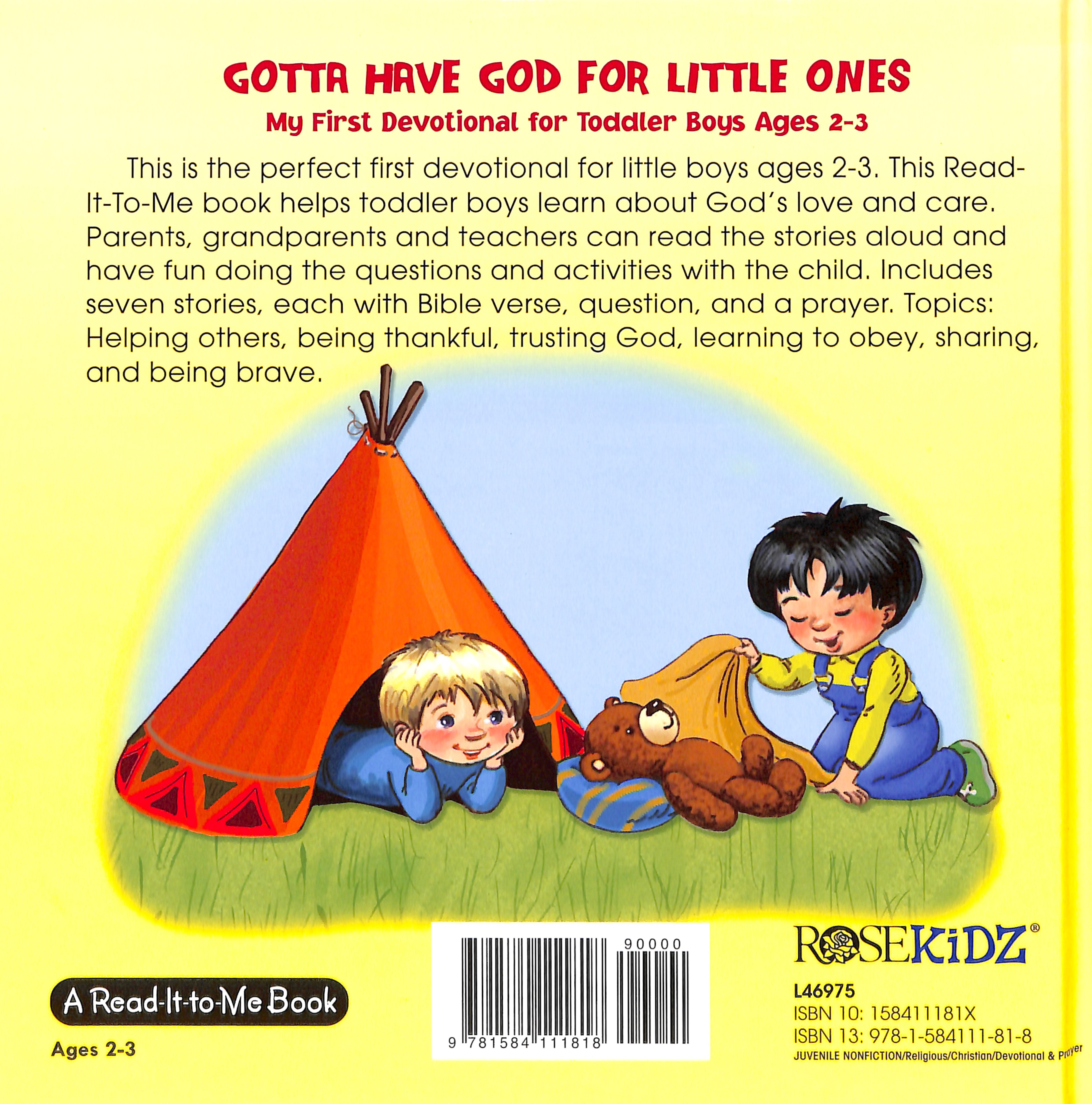 My First Devotional For Toddler Boys Ages 2-3 (Gotta Have God For Little Ones Series)