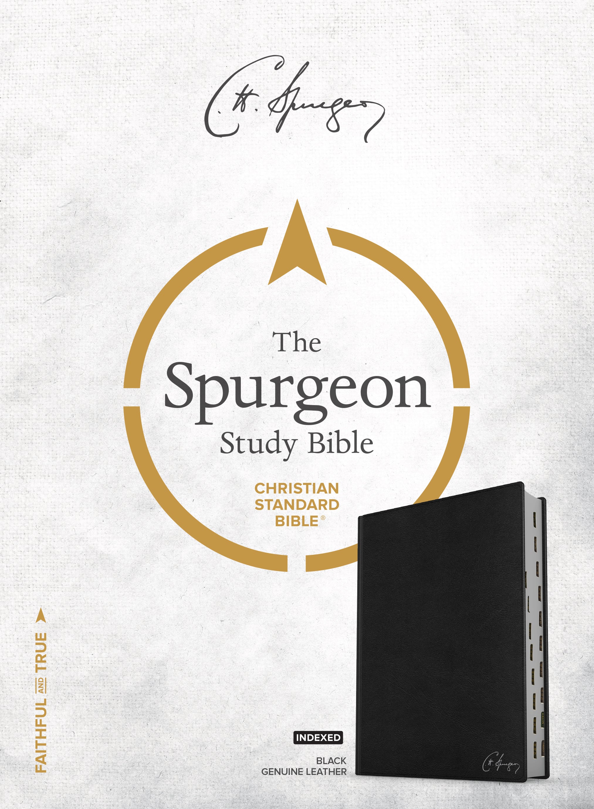 CSB Spurgeon Study Bible Black Indexed