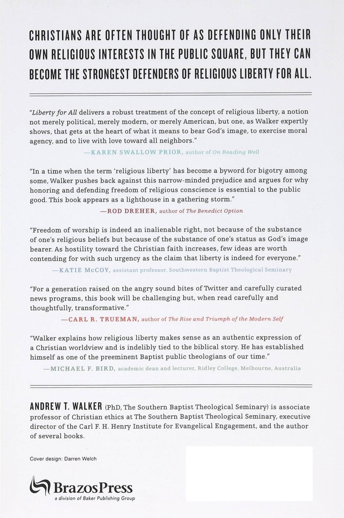 Liberty For All: Defending Everyone's Religious Freedom in a Pluralistic Age