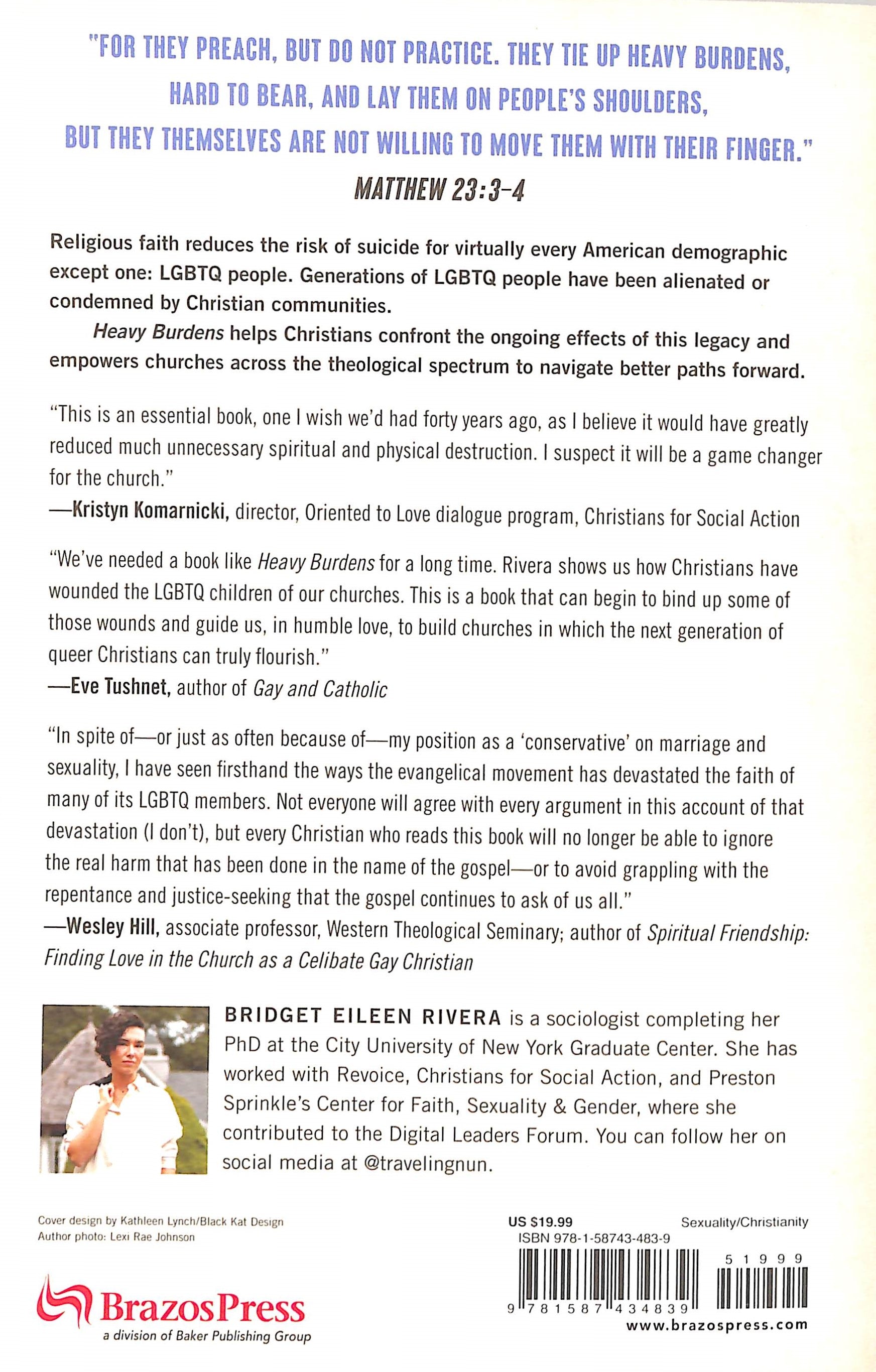 Heavy Burdens: Seven Ways Lgbtq Christians Experience Harm in the Church