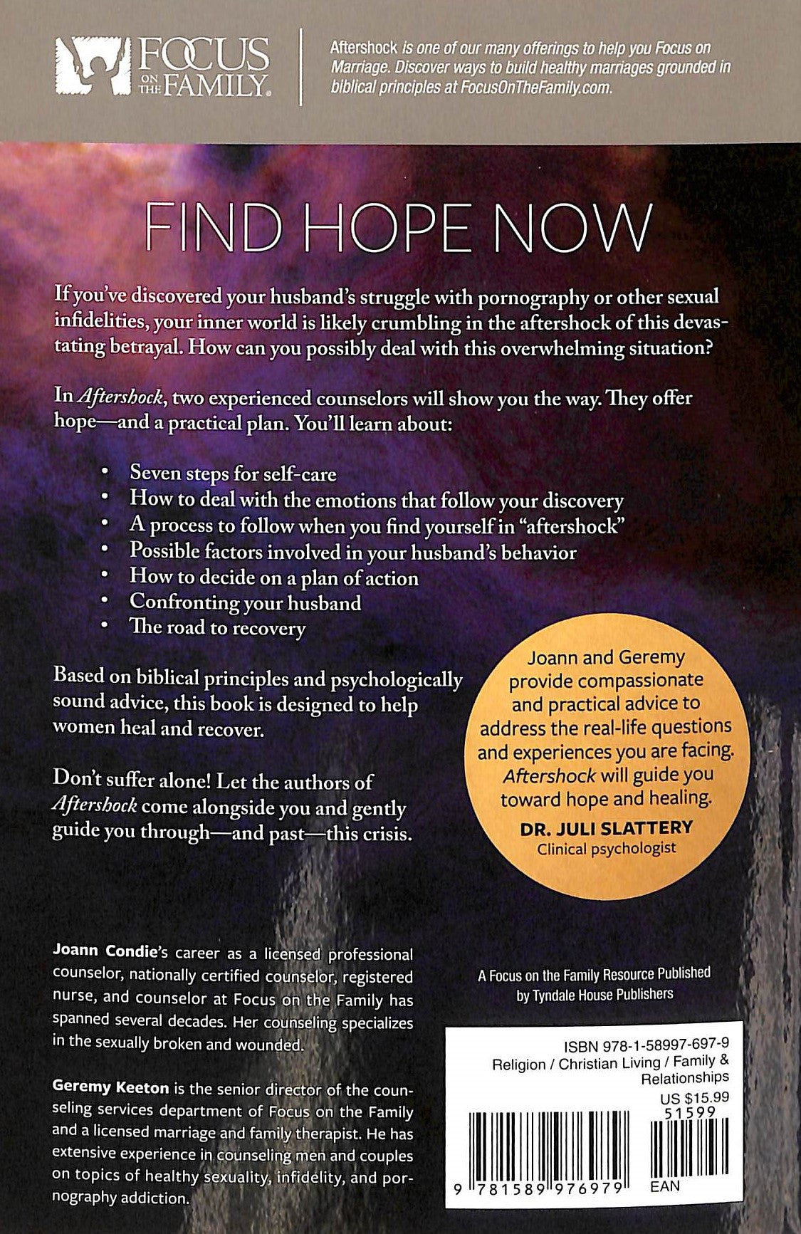 Aftershock: Overcoming His Secret Life With Pornography: A Plan For Recovery