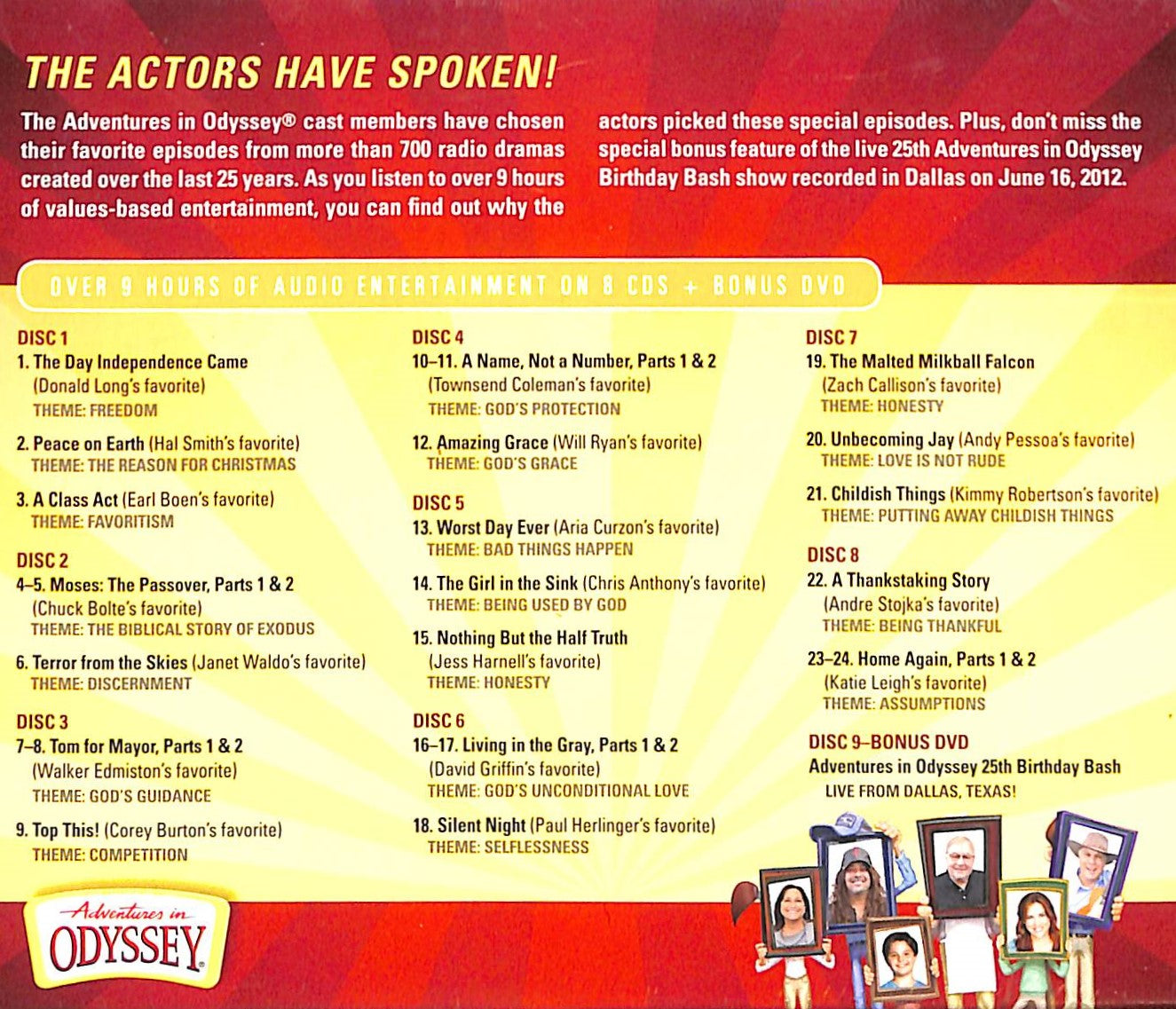 Our Favorites: Actors' Picks (Adventures In Odyssey Audio Series)