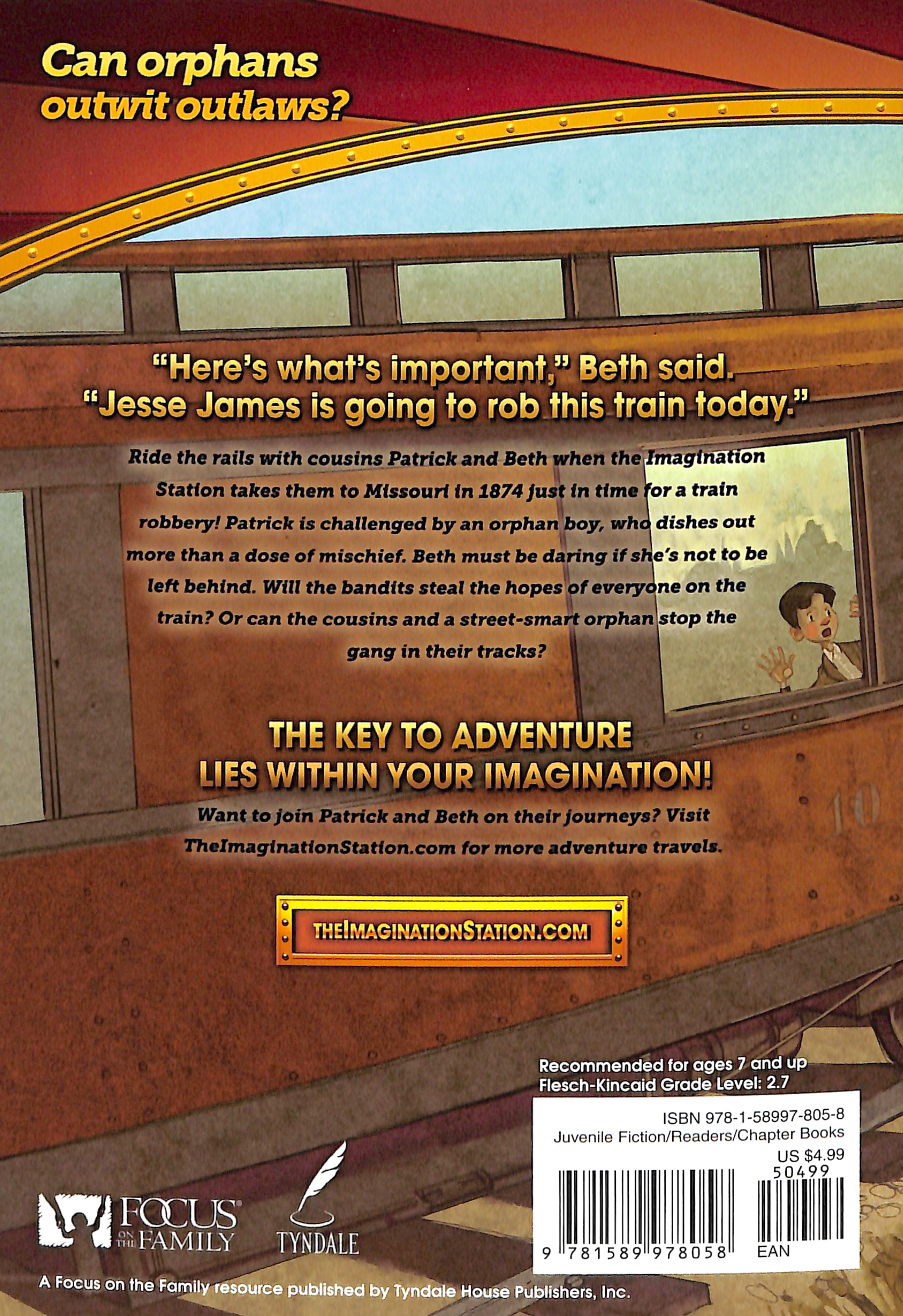 Trouble on the Orphan Train (#18 in Adventures In Odyssey Imagination Station (Aio) Series)