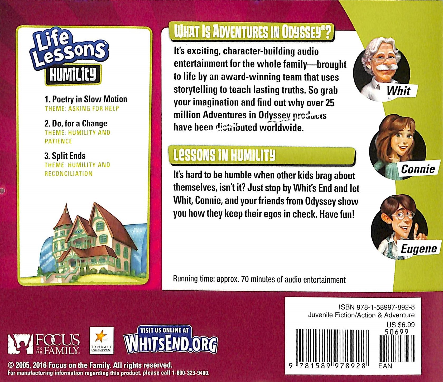 Humility (Repackaged) (#02 in Adventures In Odyssey Audio Life Lessons Series)