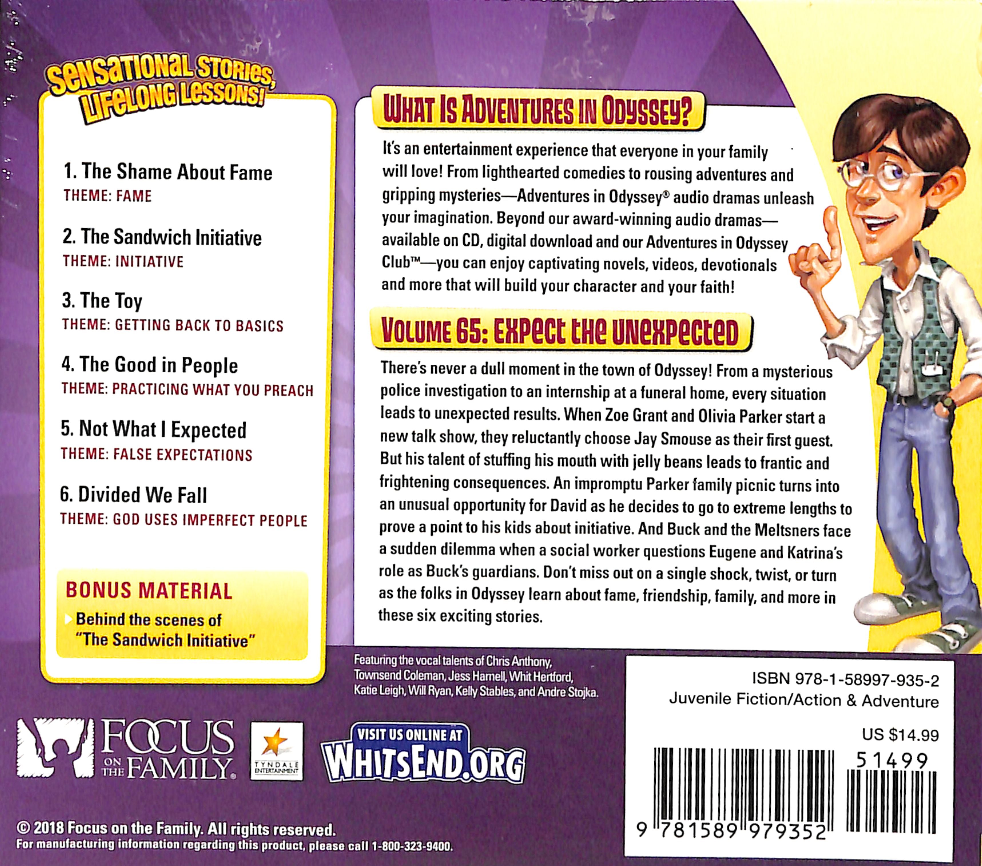Expect the Unexpected (Adventures In Odyssey Audio Series)