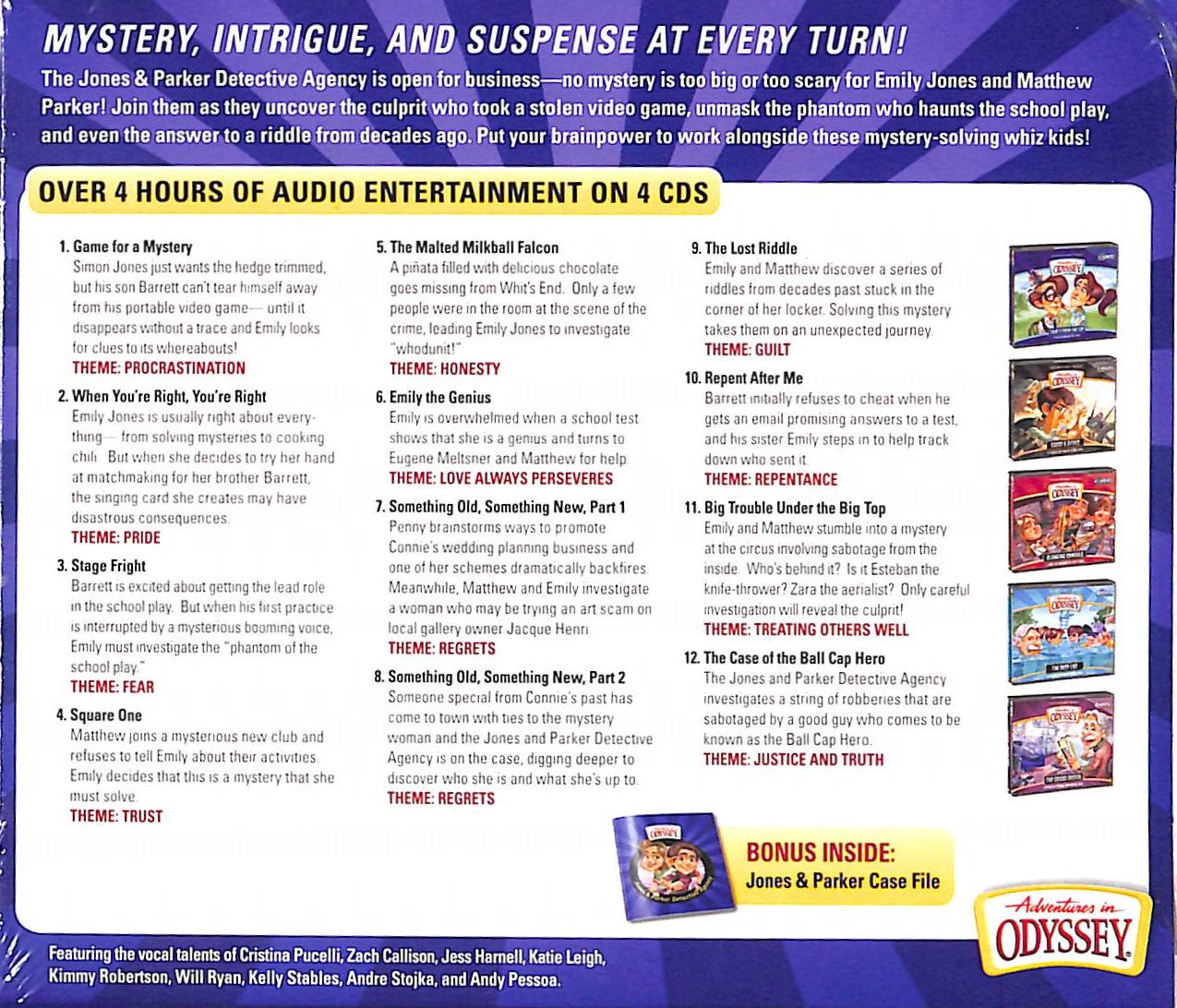 The Jones & Parker Detective Agency (Adventures In Odyssey Audio Series)