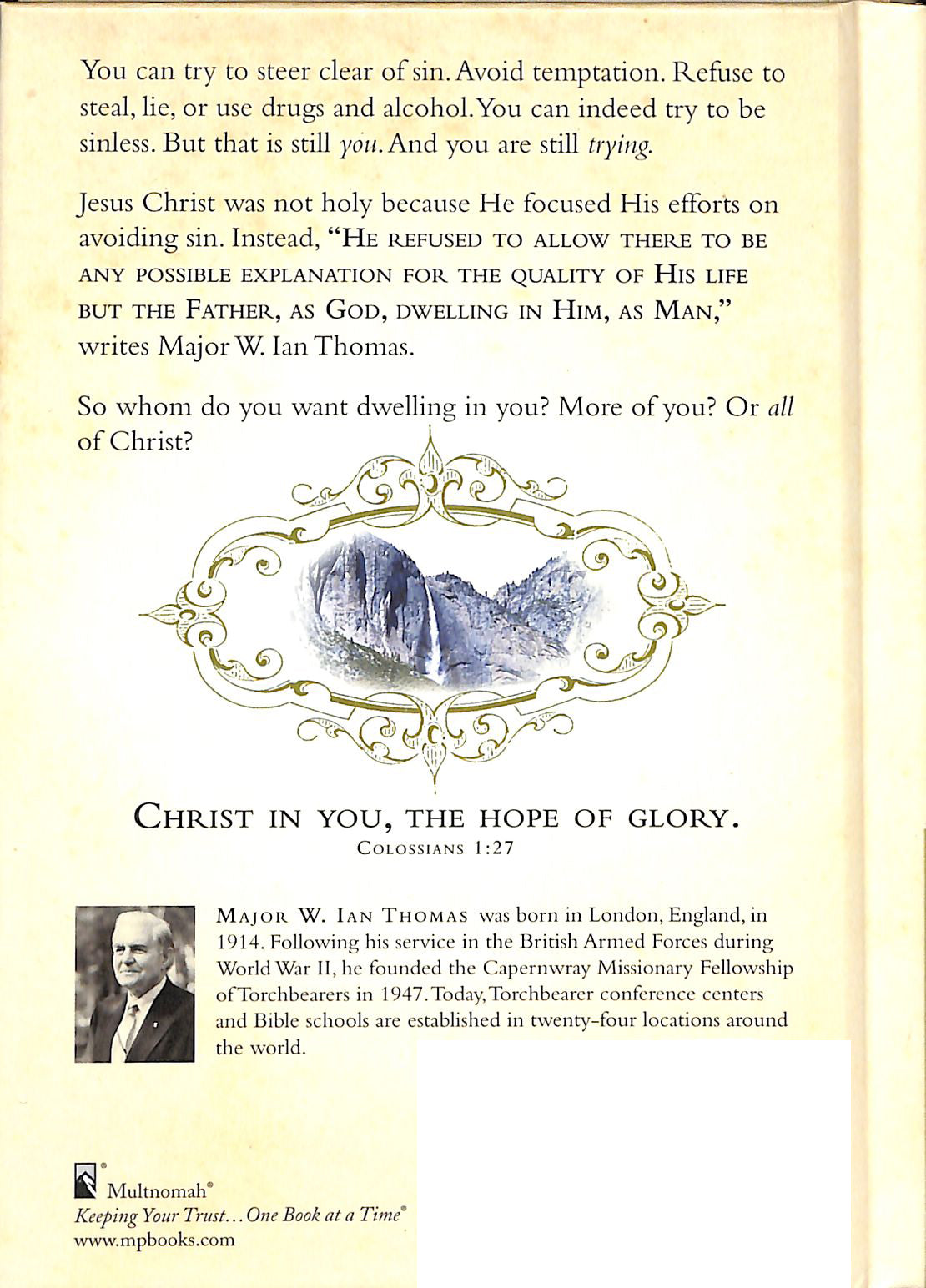 The Indwelling Life of Christ