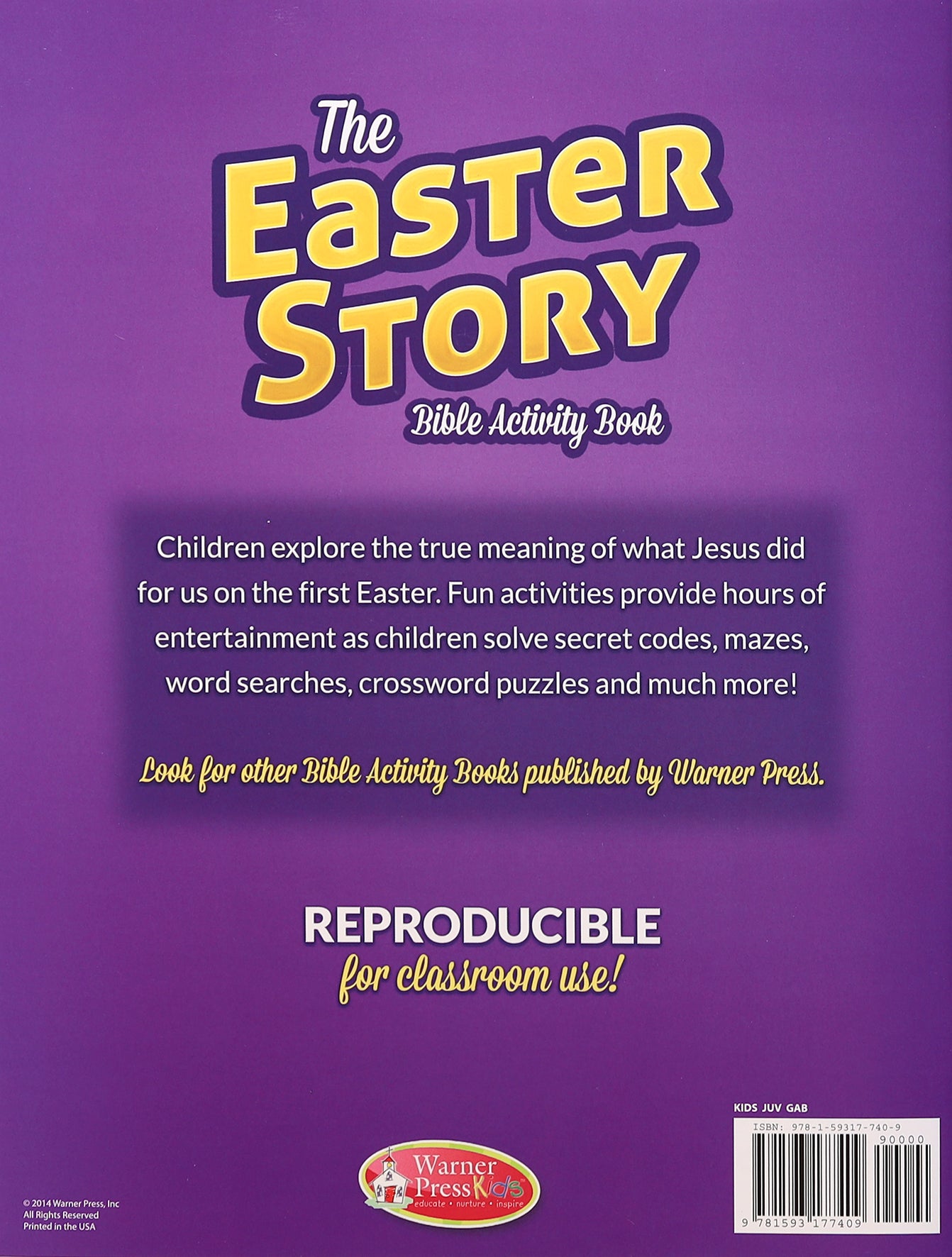 Bible Activity Book: The Easter Story Ages 6-10 (Reproducible)