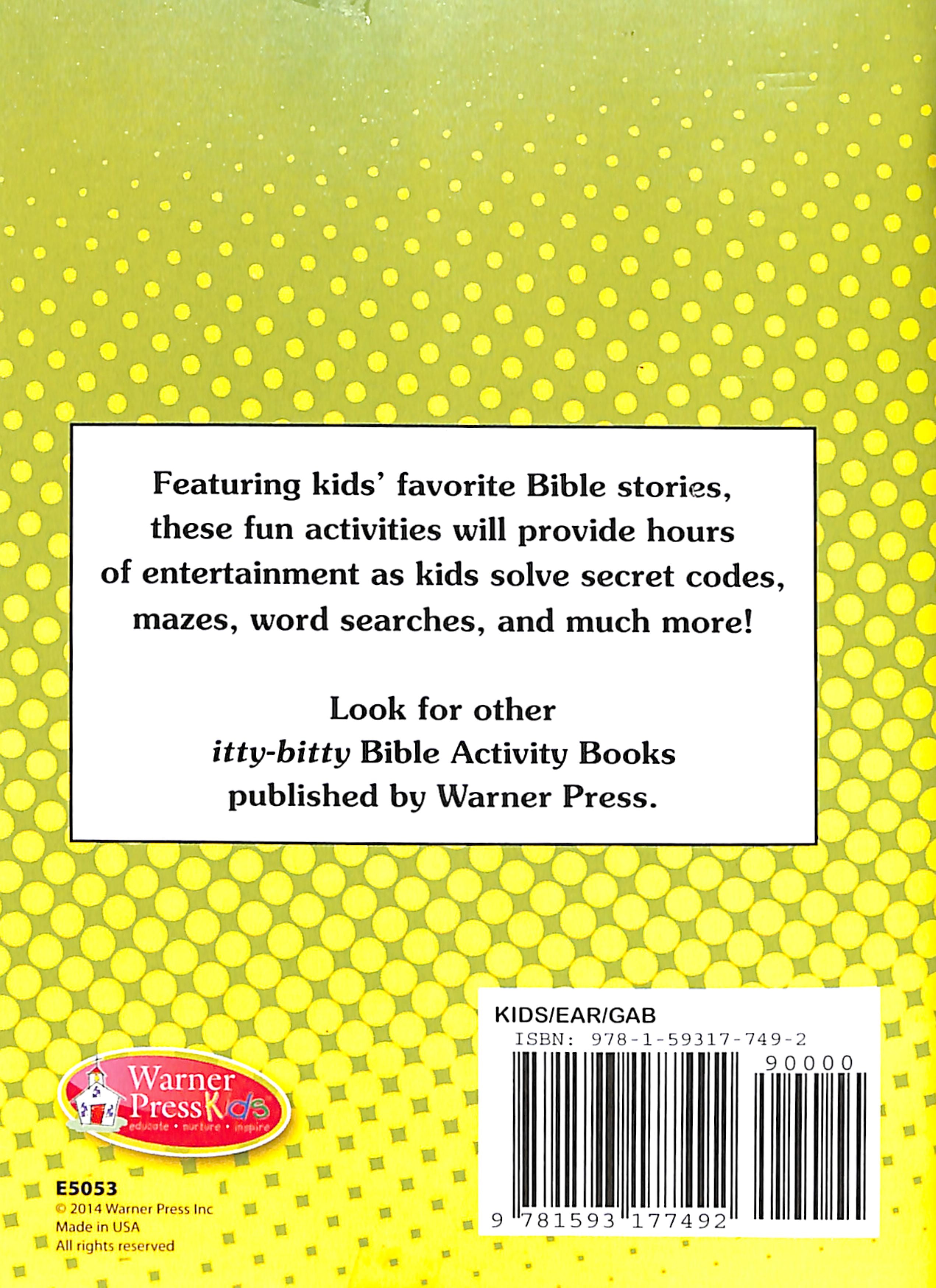 Bible Fun Activity Book (Itty Bitty Bible Series)