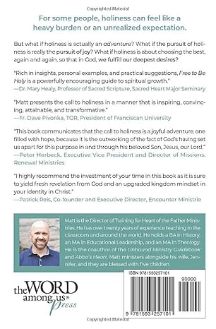 Free to Be Holy: Discovering Who You Are in Christ