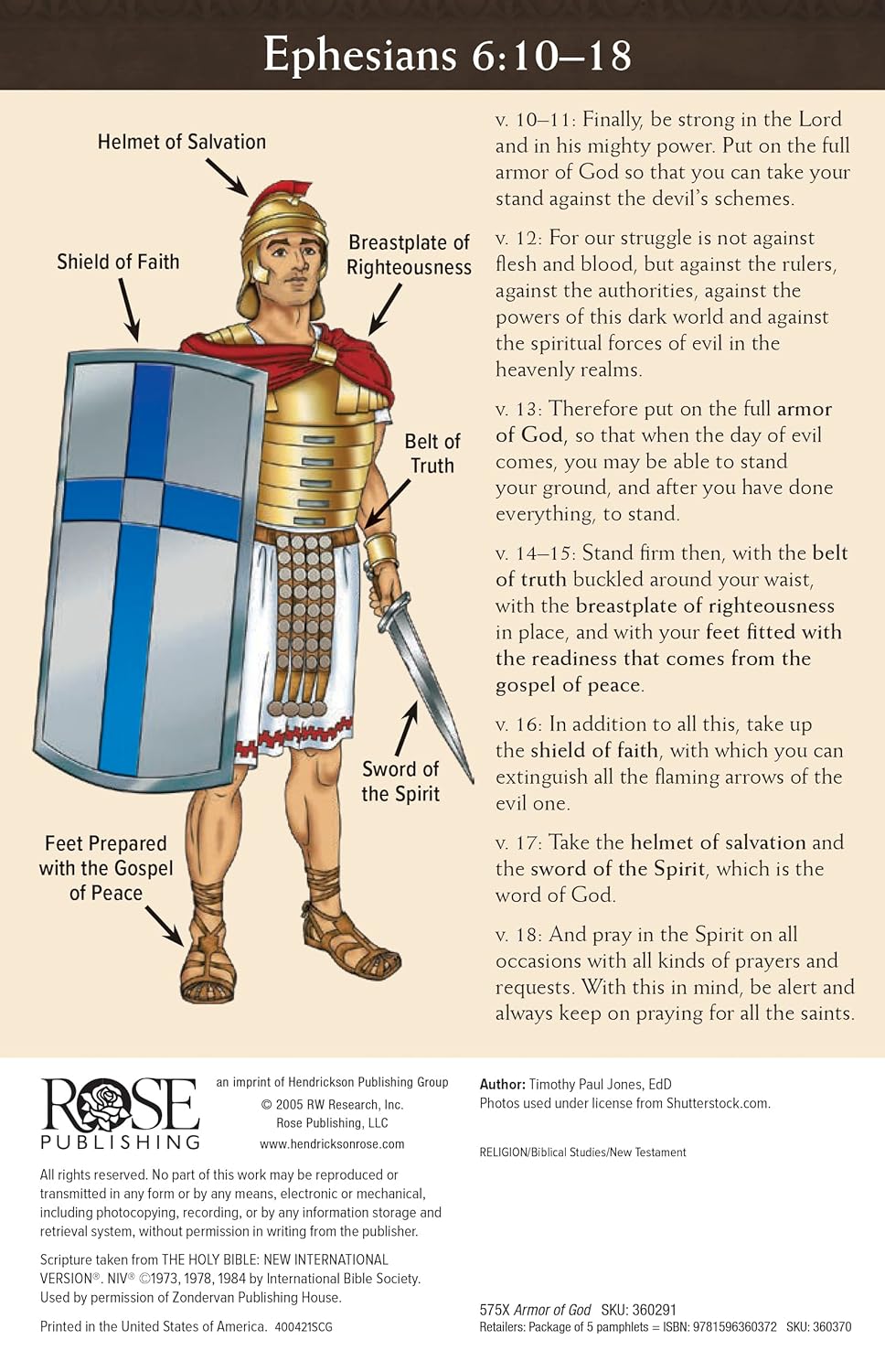Armor of God: Put on the Full Armor (Rose Guide Series)