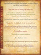 Wall Chart: Ten Commandments Text Only (Laminated) (Niv)